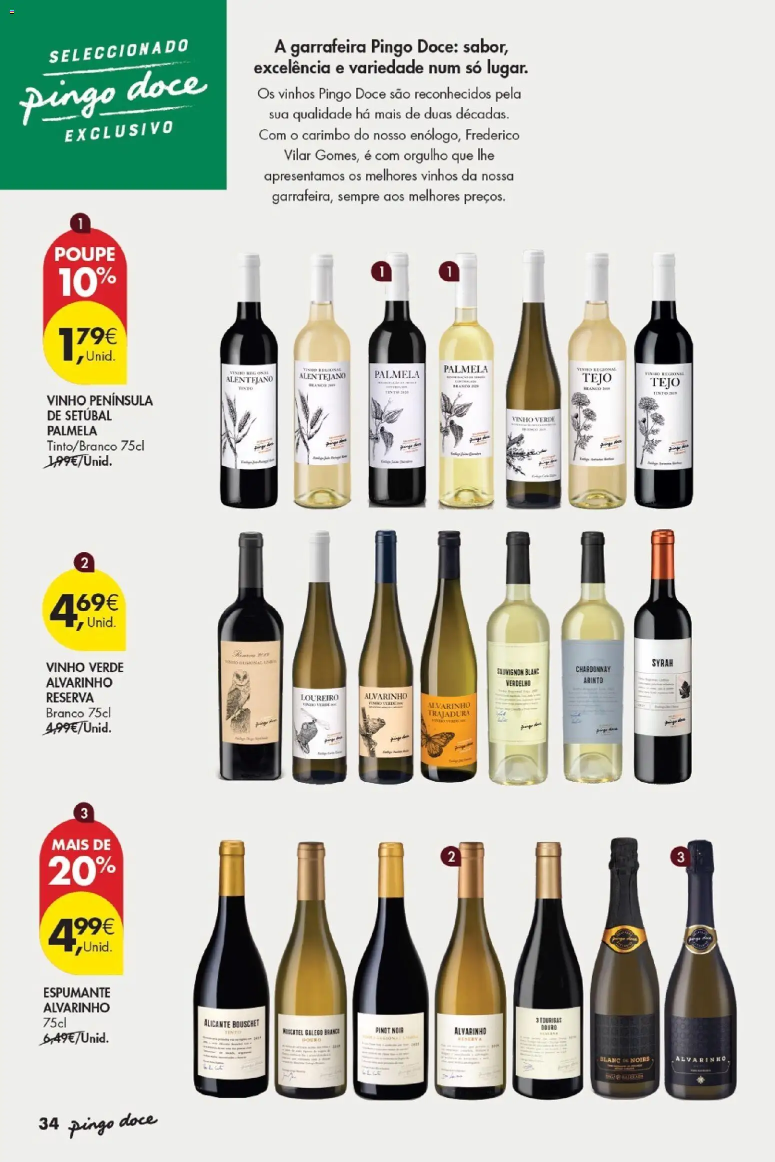 Pingo Doce - Vinhos e Sabores de Portugal Madeira │ válido de 15/09/2026 | Página: 34 | Produtos: Espumante, Vinho
