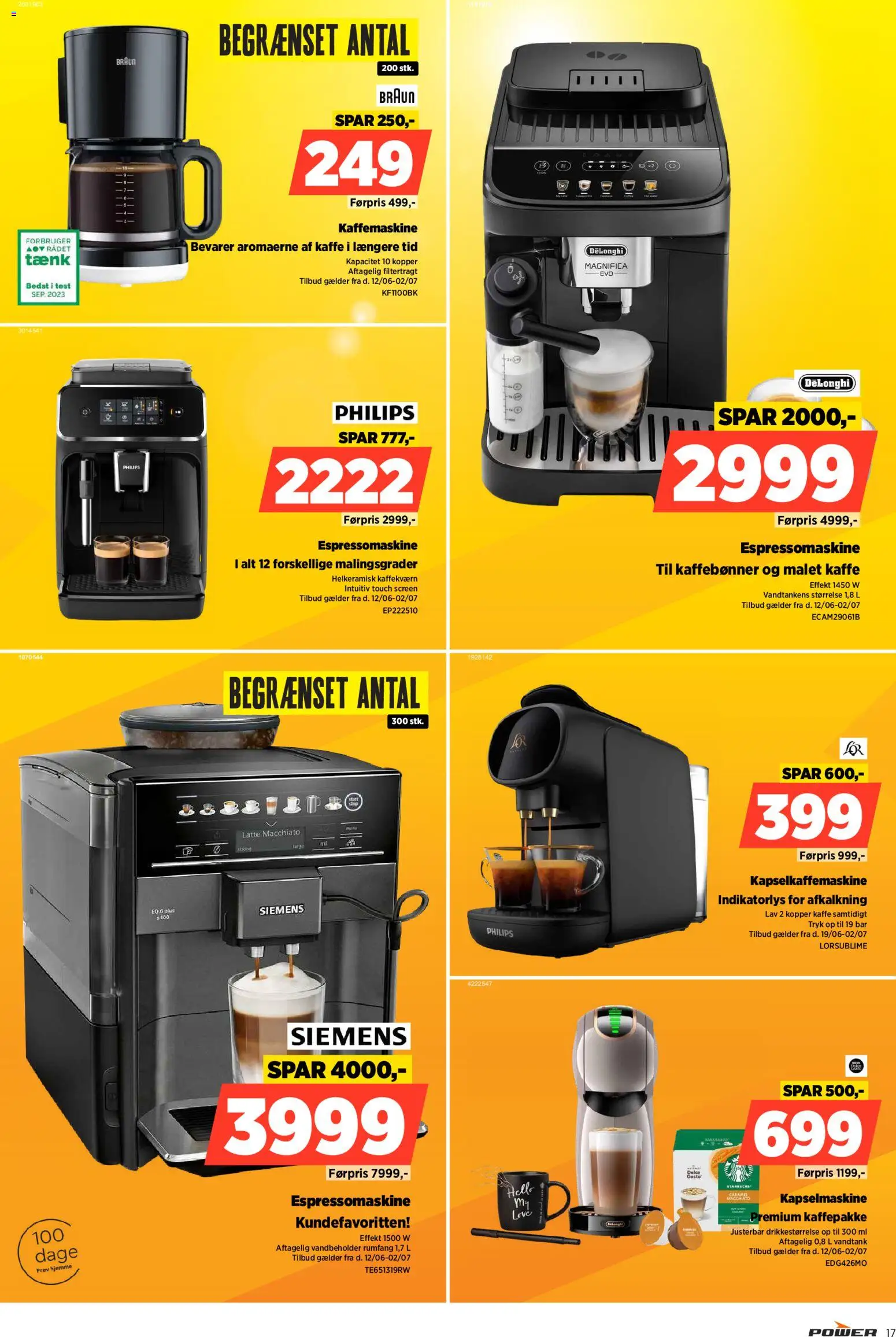 Power tilbudsavis – gyldig fra 26/05/2026 | Side: 17 | Produkter: Kaffe, Kaffemaskine