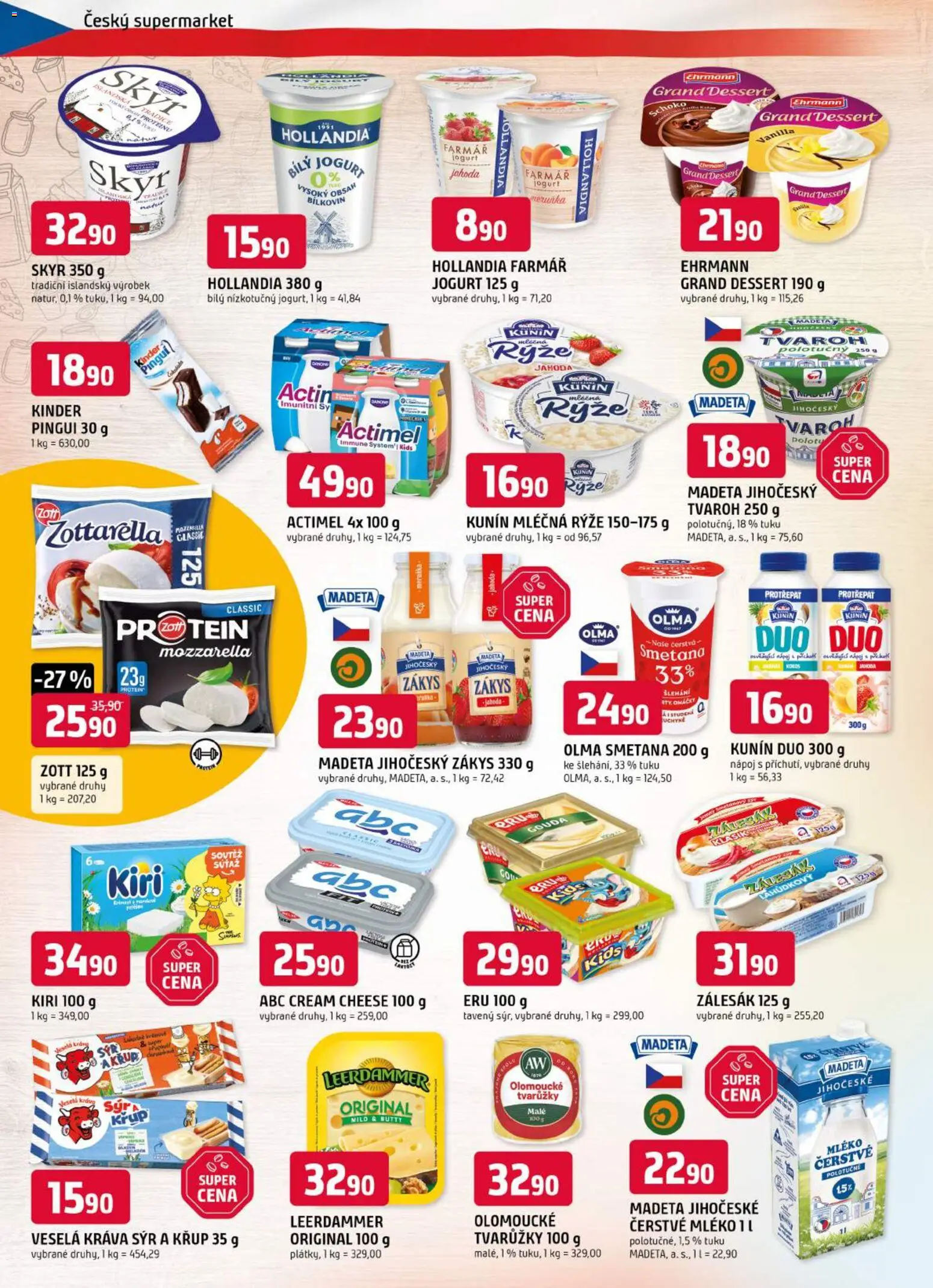 Trefa leták od 12.08.2026 | Strana: 4 | Produkty: Mléko, Jogurt, Skyr, Hollandia