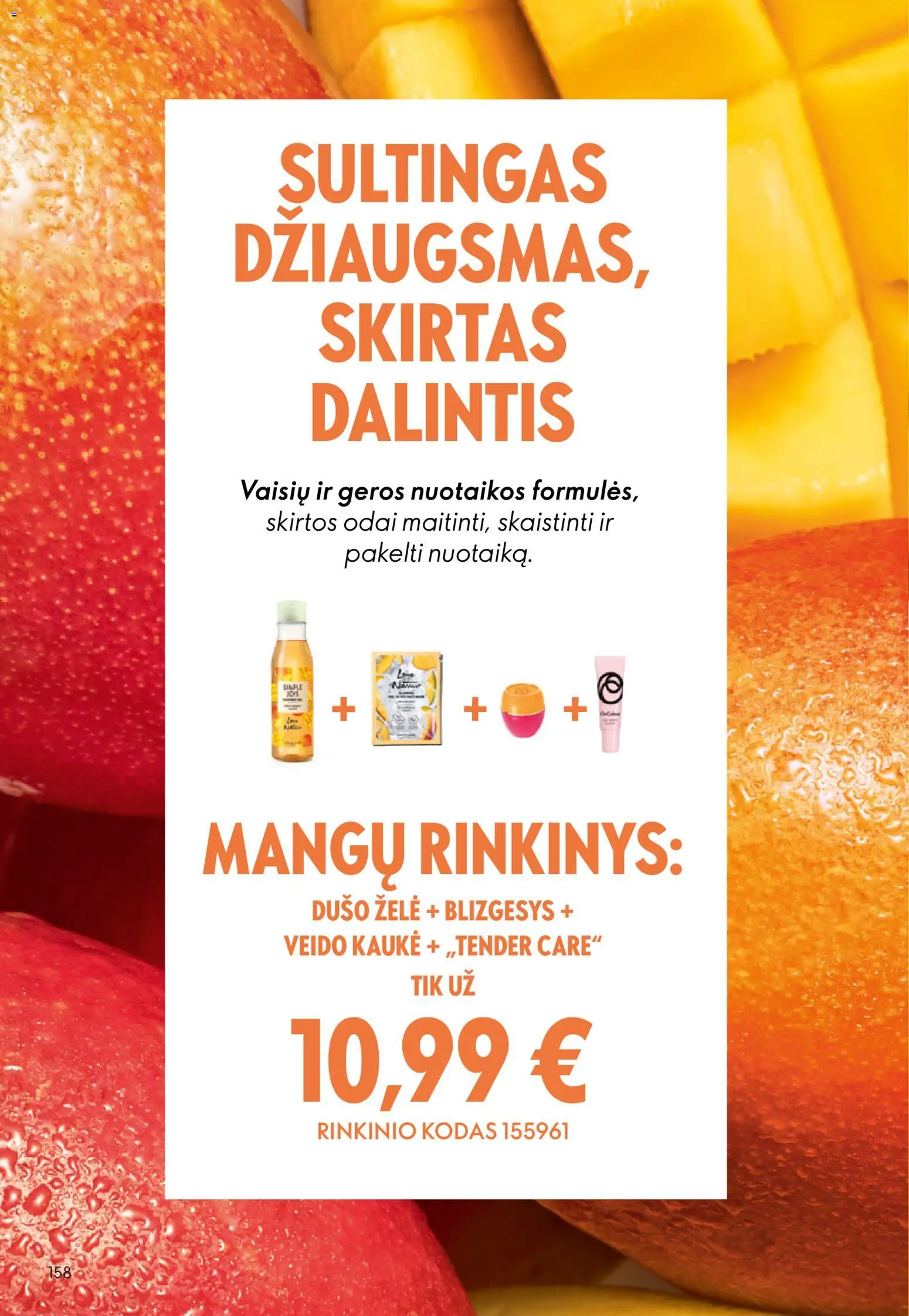 Oriflame akcijos nuo 13.05.2026 | Puslapis: 158 | Prekių: Kaukė, Dušo želė, Veido kaukė