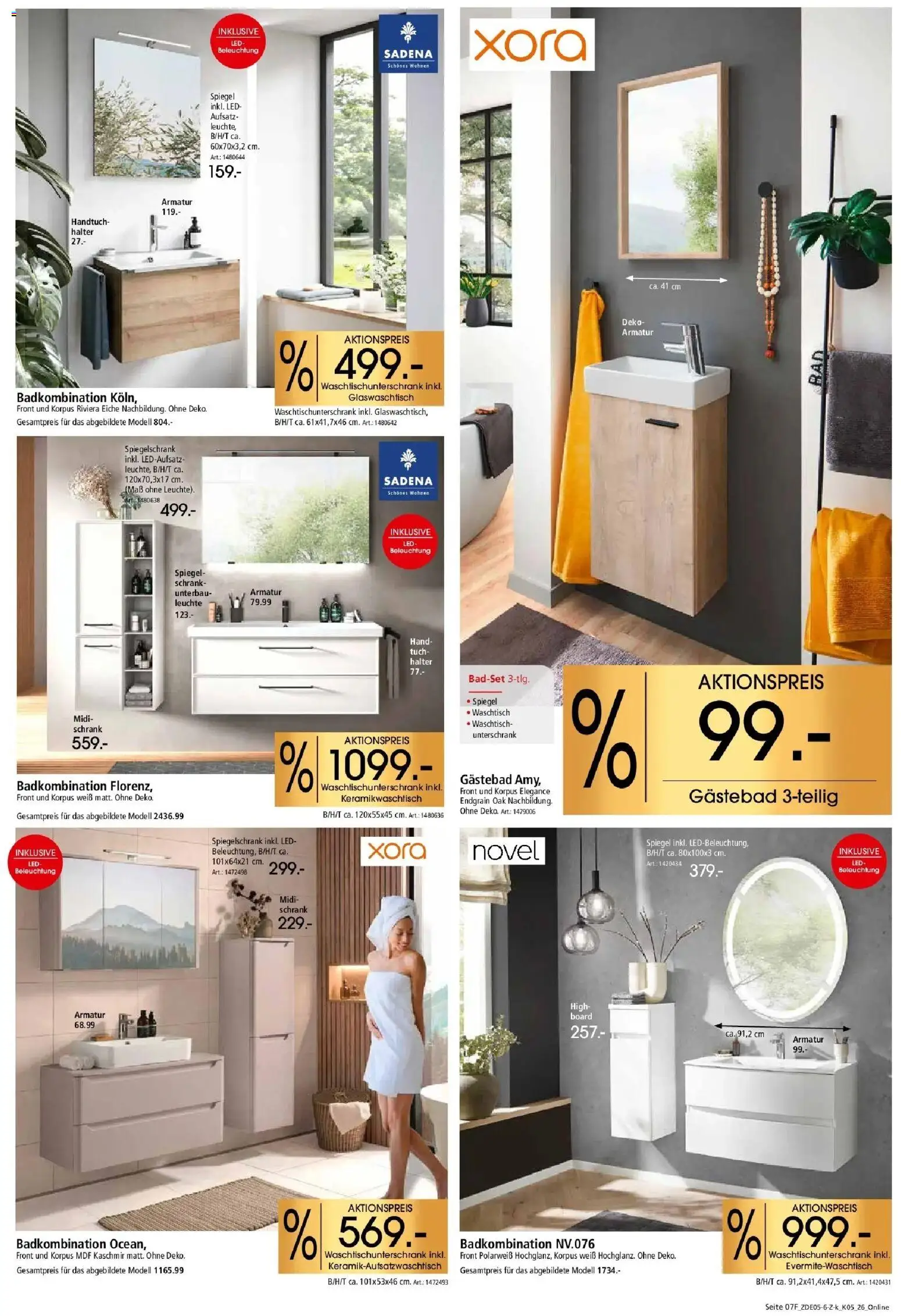 Zurbrüggen Küchen für ihr Zuhause – gültig ab 23.05.2026 | Seite: 19 | Produkte: Schrank, Armatur, Spiegelschrank, Unterschrank