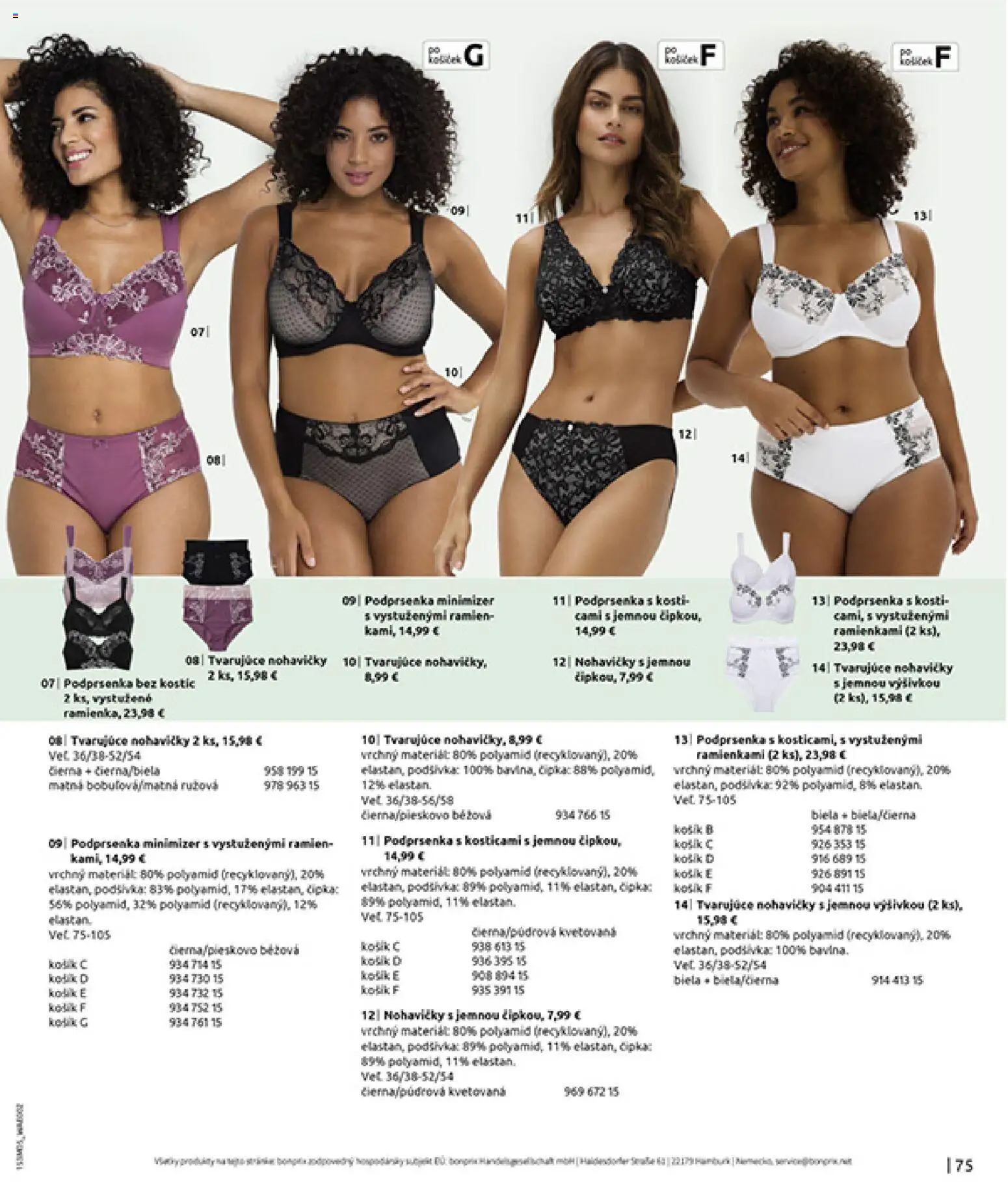 Nové Bonprix akcie – leták je platný od 05.05.2026 | Strana: 77 | Produkty: Nohavičky, Podprsenka