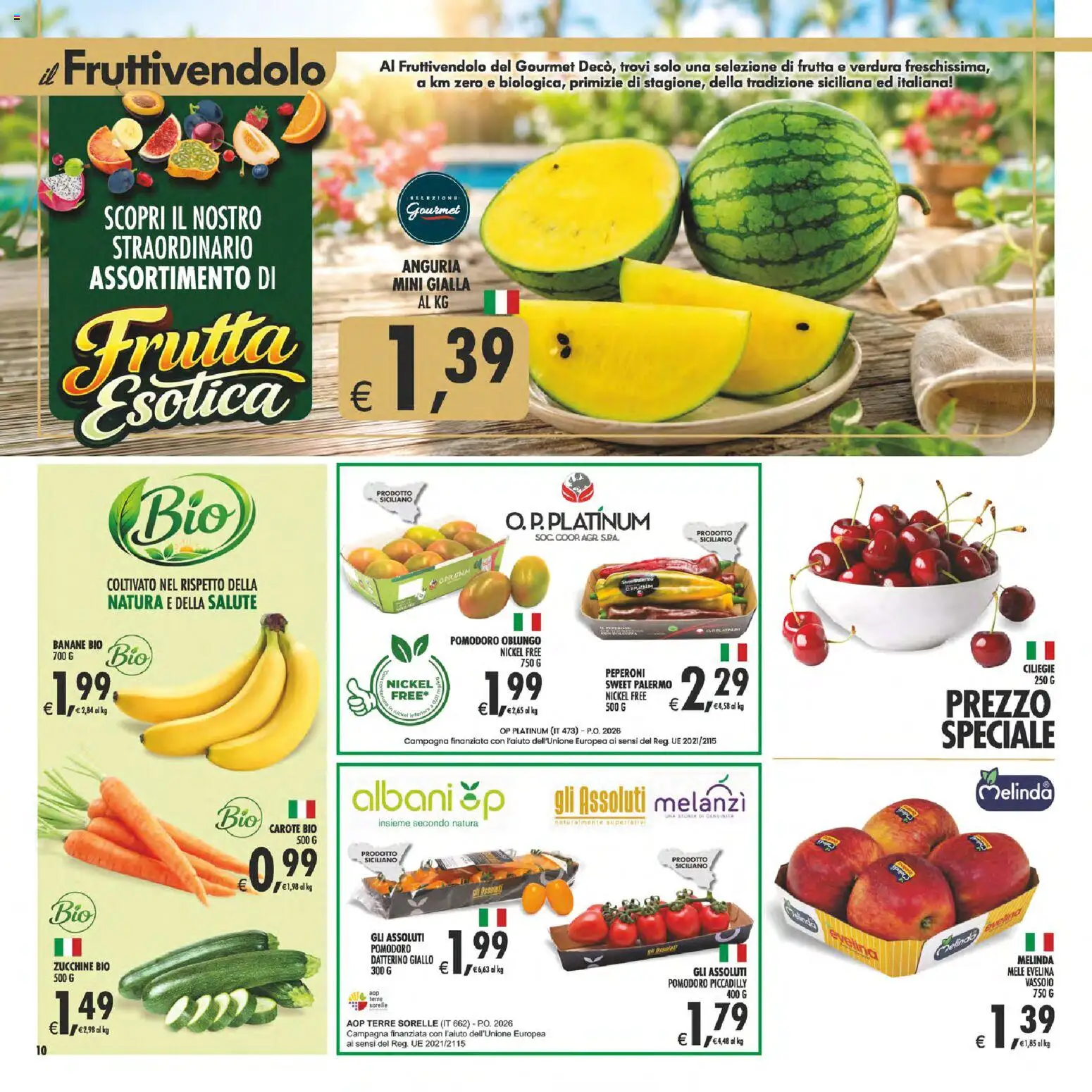 Volantino Decò del 29.05.2026 | Pagina: 10 | Prodotti: Mele, Peperoni, Pomodoro, Anguria