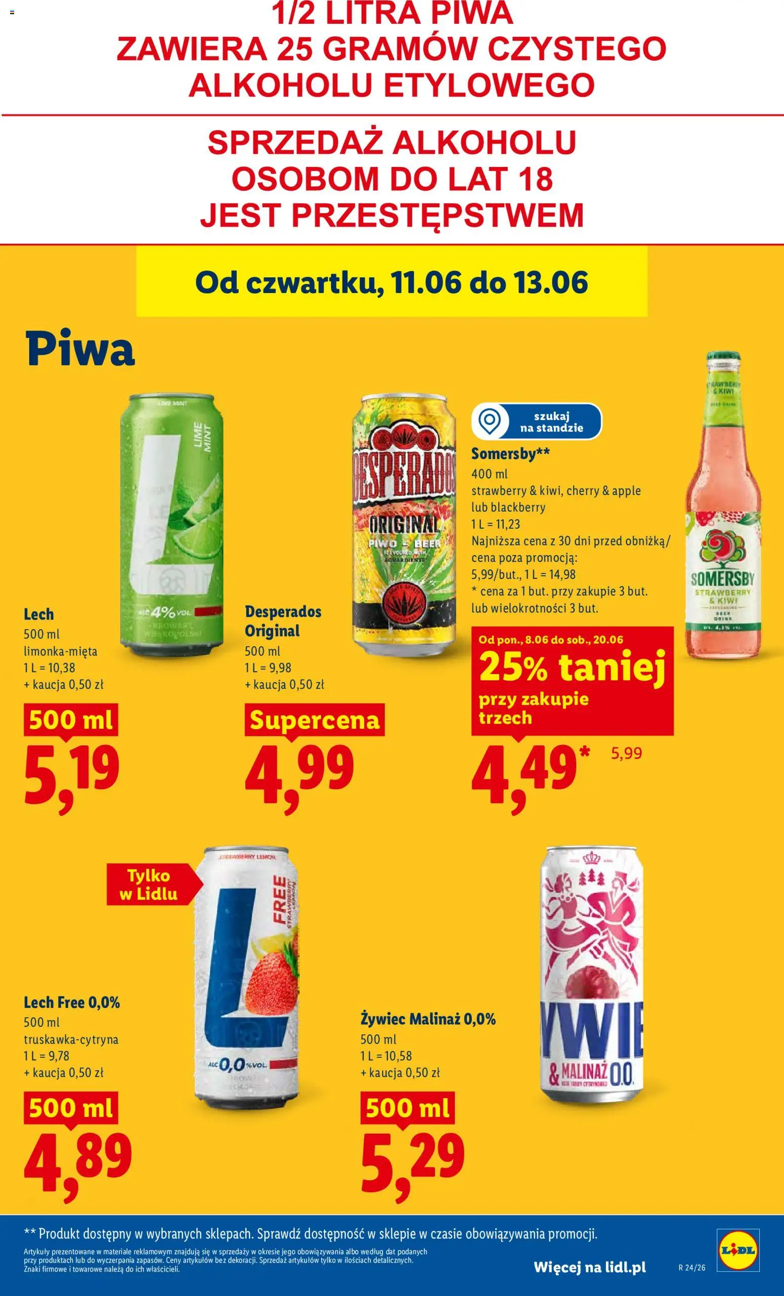 Lidl Polsko leták od 11.06.2026 | Strana: 71 | Produkty: Kiwi, Desperados, Apple