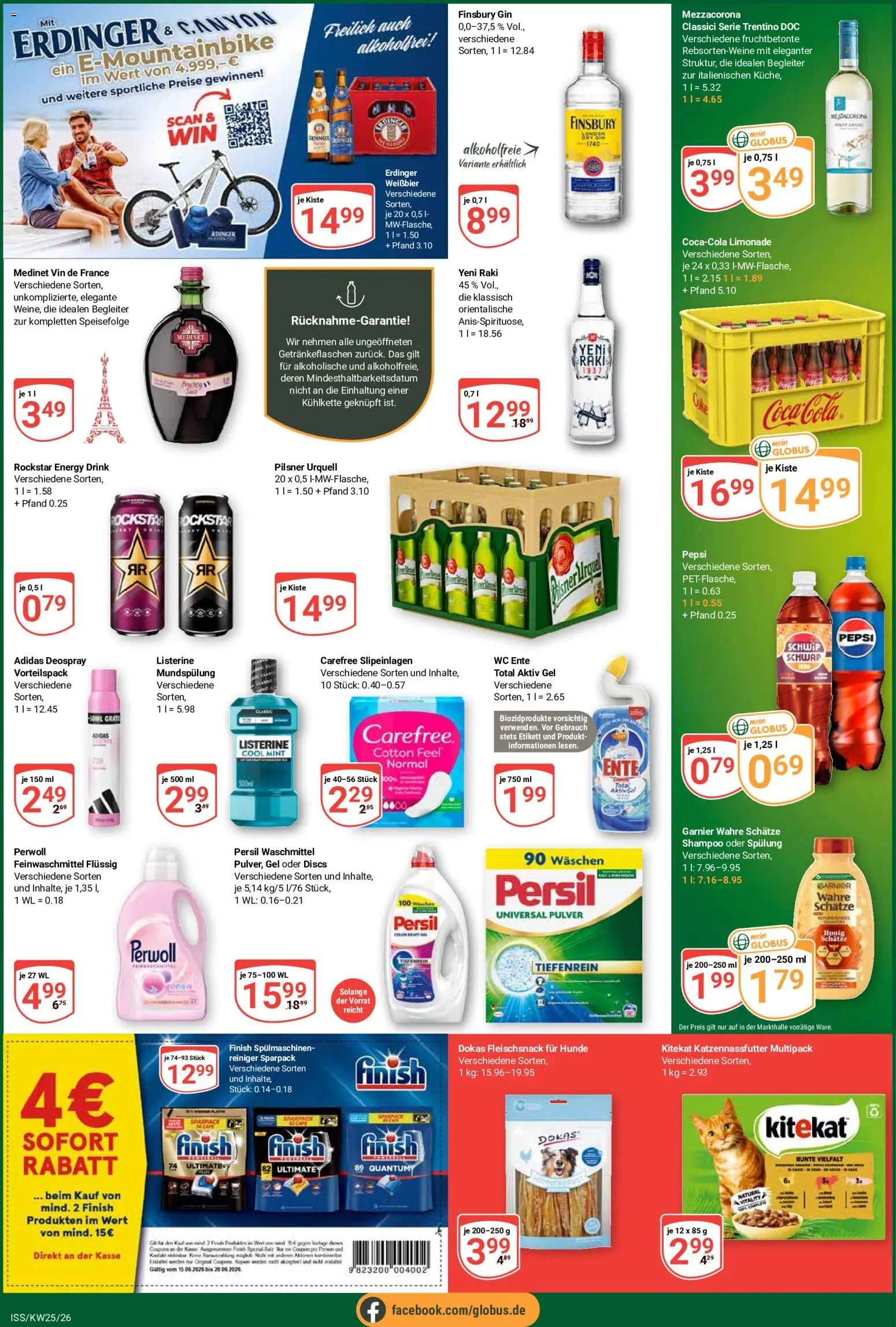 Globus Prospekt – gültig ab 15.06.2026 | Seite: 3 | Produkte: Rockstar energy, Energy, Spülung, Persil