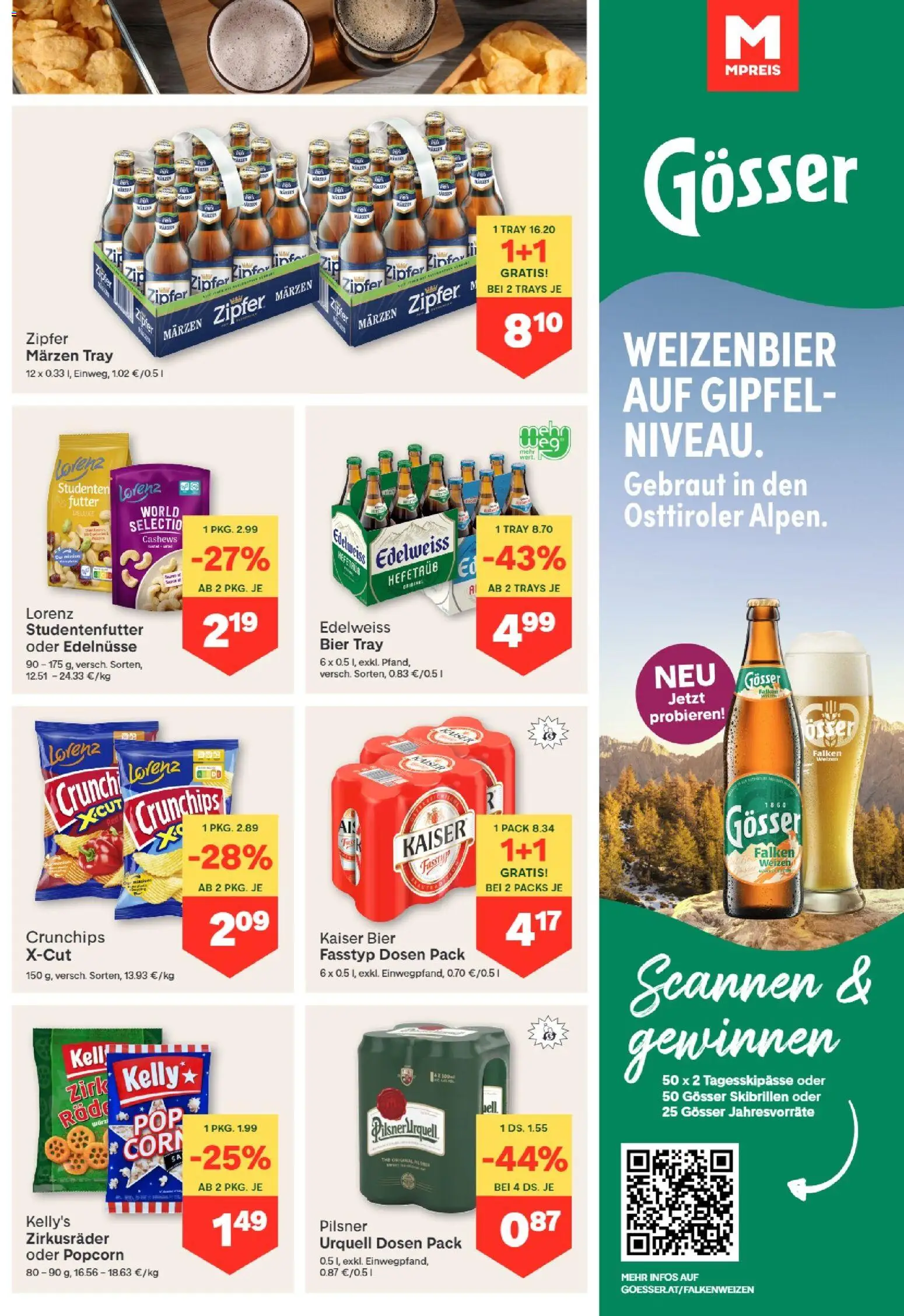 MPREIS Flugblatt gültig ab 15.10.2026 | Seite: 9 | Produkte: Bier
