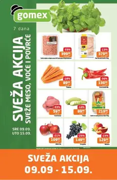 Gomex katalog Sveža akcija - pregled Gomex kataloga - važi od 09.09.2026