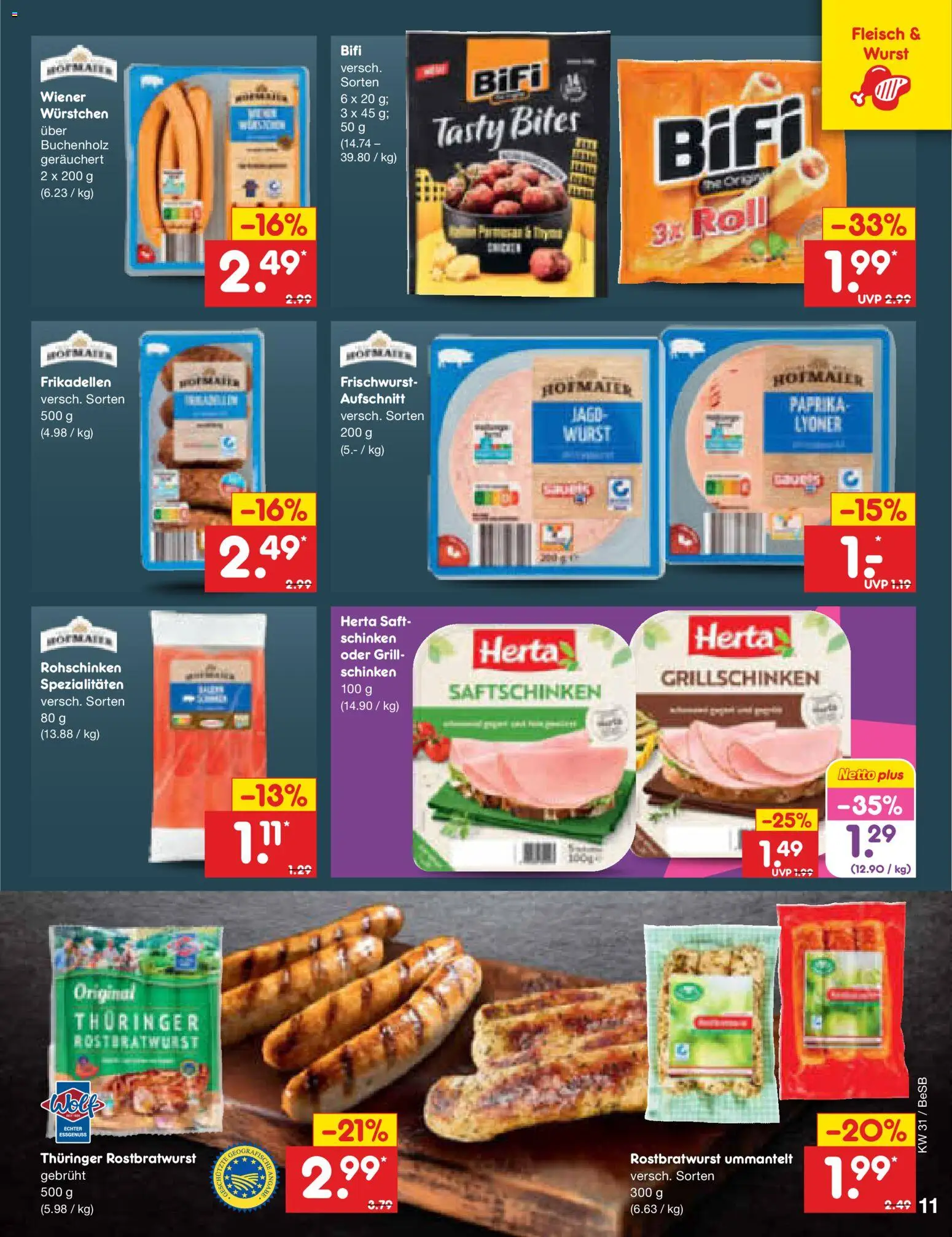 Netto Marken-Discount Prospekt – gültig ab 27.07.2026 | Seite: 17 | Produkte: Grill, Paprika, Saft, Fleisch
