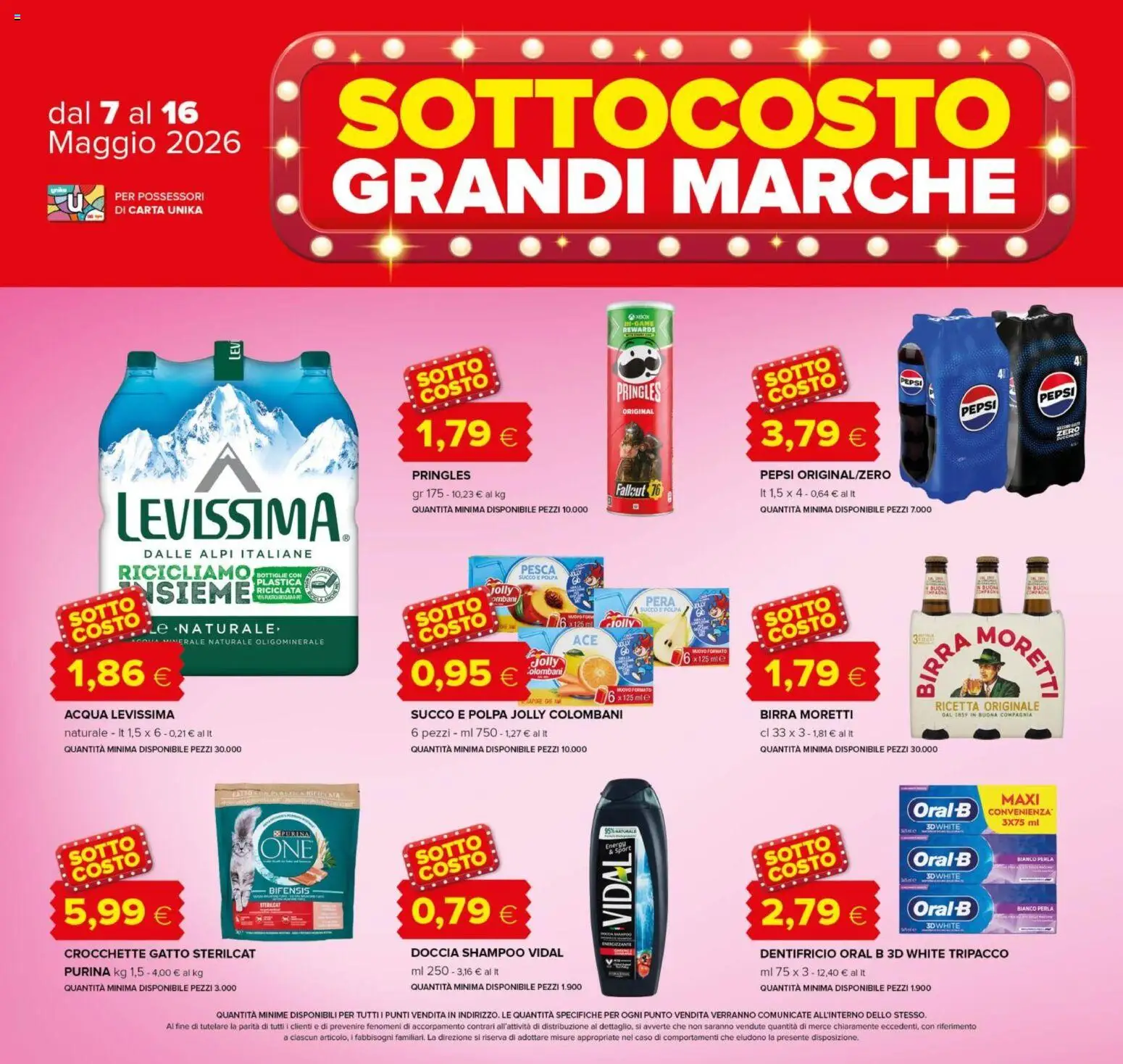 Volantino Oasi del 07.05.2026 | Pagina: 4 | Prodotti: Succo, Crocchette, Crocchette gatto, Pepsi