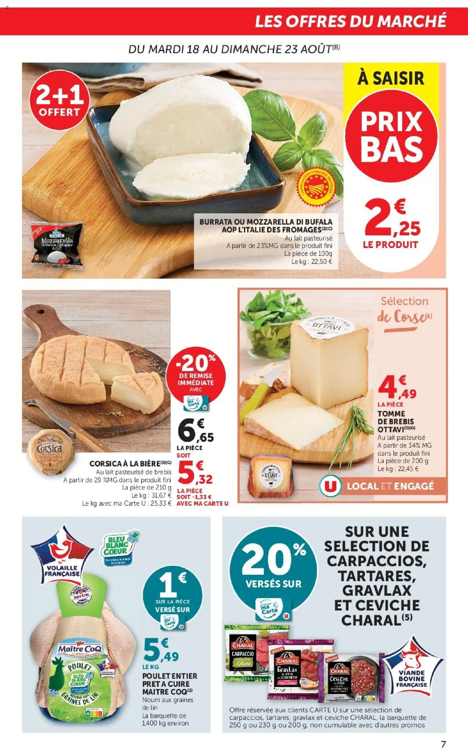 {H1} | Page: 7 | Produits: Volaille, Poulet, Burrata, Coq