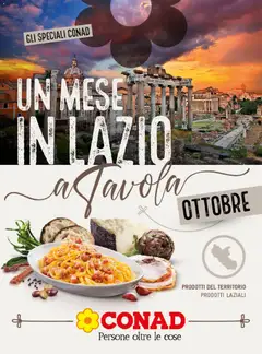 Anteprima del volantino Conad volantino Un Mese in Lazio valido a partire dal 30/09/2026