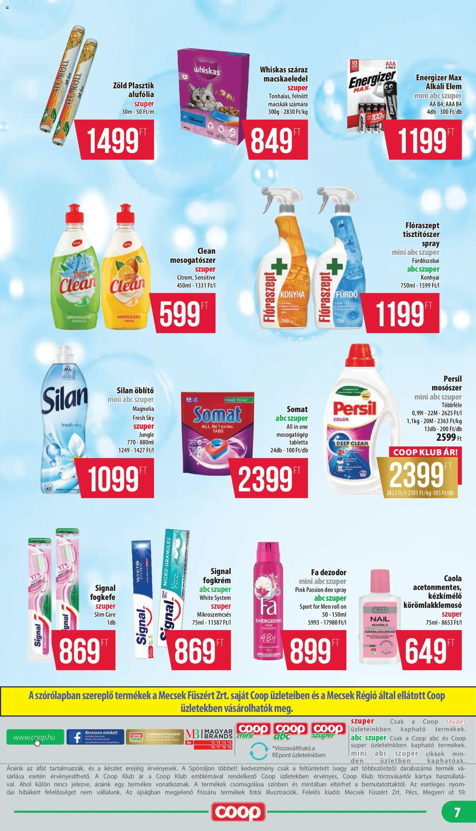 COOP akciós ujság - amely érvényes a következő dátumtól: 14.05.2026 | Oldal: 7