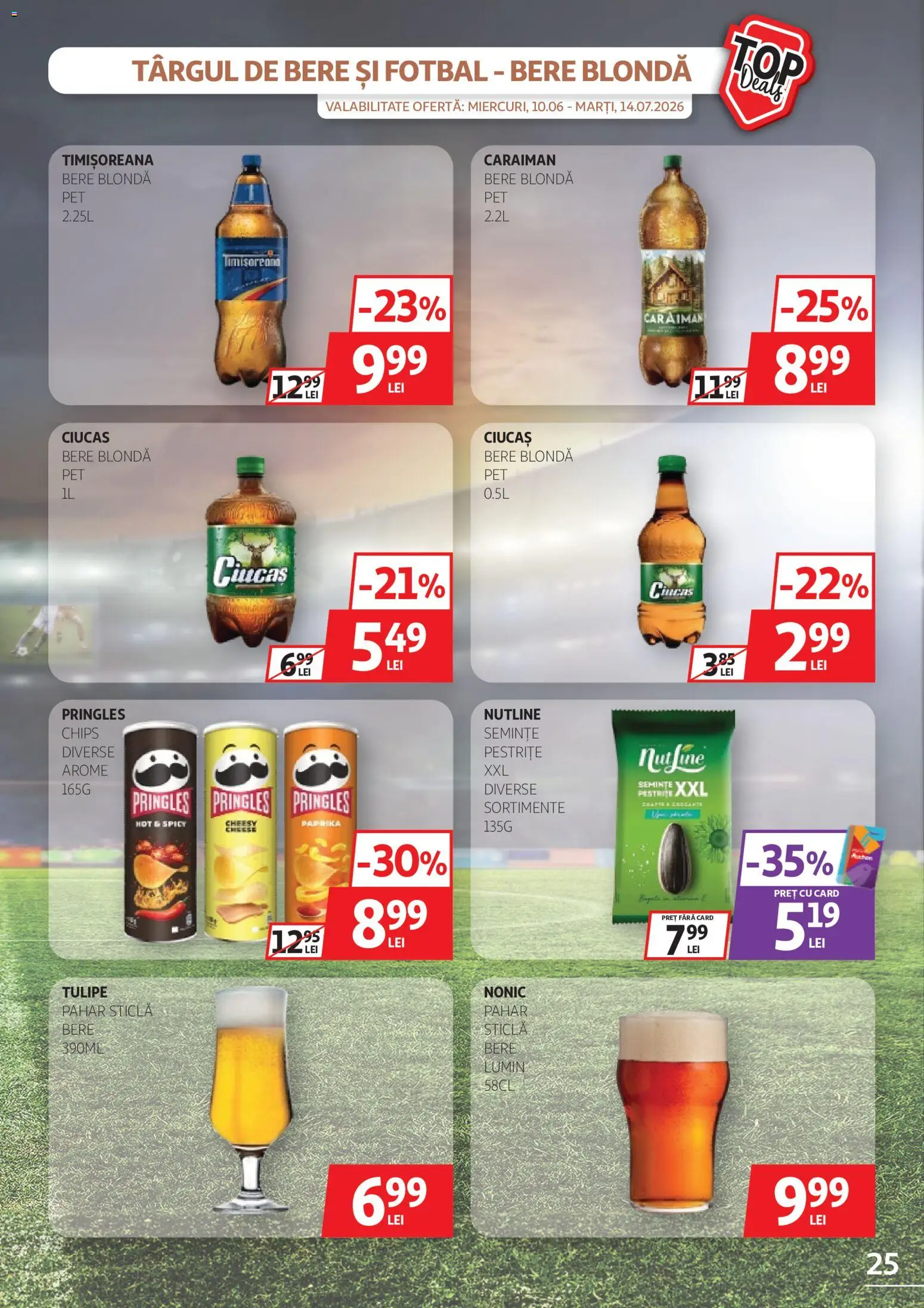 Noul catalog Auchan – valabil de la 17.06.2026 | Pagină: 25 | Produse: Semințe, Bere