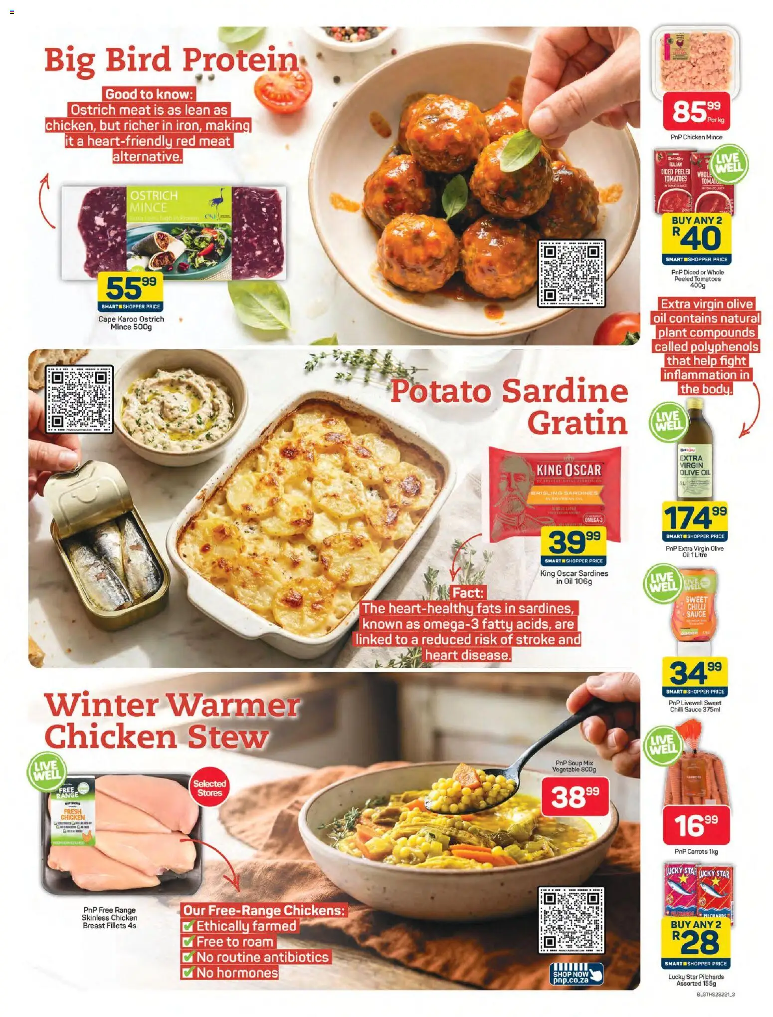 New Pick n Pay catalogue – valid from 09.04.2026 | Page: 3 | Products: Oil, Soup, Sauce, Chilli