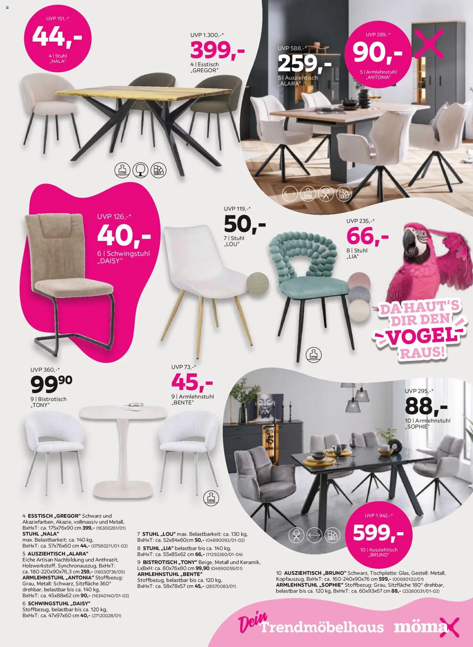 Mömax Prospekt aktuell gültig ab 08.09.2026 | Seite: 9 | Produkte: Stuhl