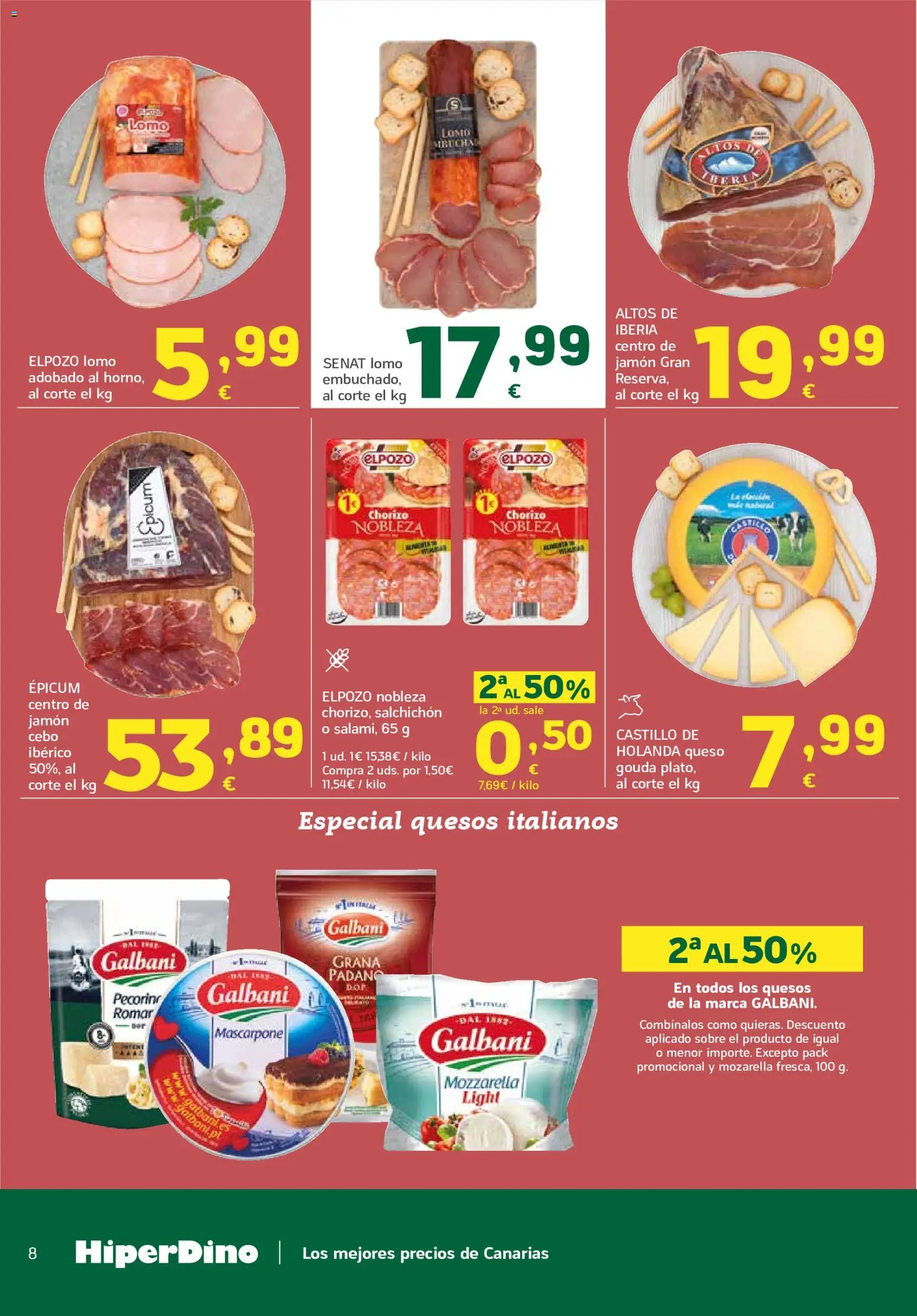 HiperDino folleto │ válido desde el 23/06/2026 | Página: 8 | Productos: Queso, Jamón, Horno