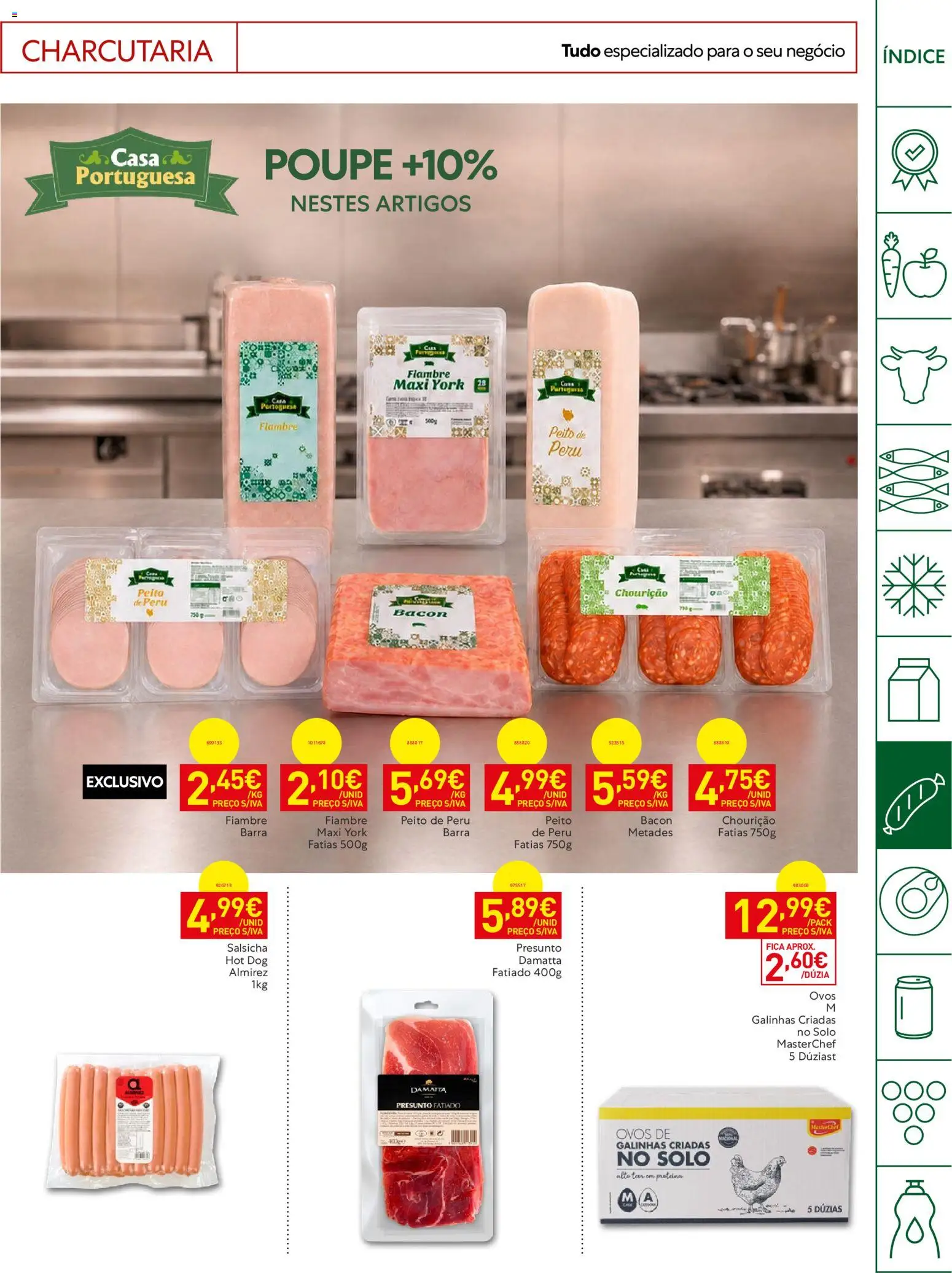 Recheio Horeca │ válido de 01/09/2026 | Página: 13 | Produtos: Fiambre, Peito de peru, Ovos, Proteina