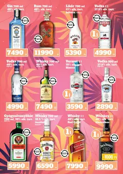 Family Diszkont akciós újság - amely érvényes a következő dátumtól: 2026.09.03. | Oldal: 27 | Termékek: Jack Daniel’s, Jim Beam, Gyógynövénylikőr, Likőr