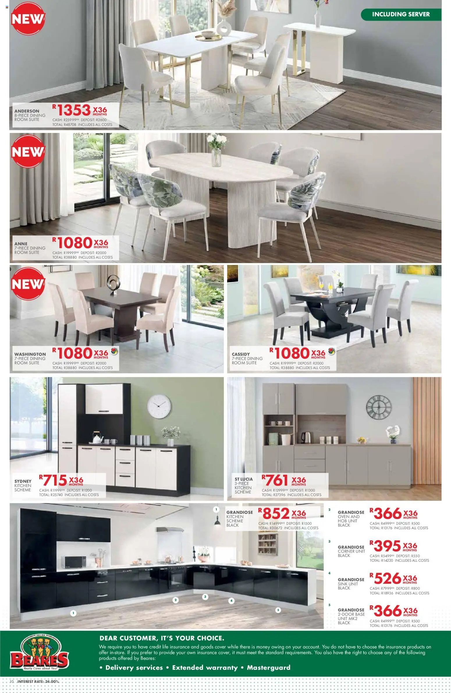 New Beares catalogue – valid from 10/08/2026 | Page: 10 | Products: Cover, Oven, Hob, Sink