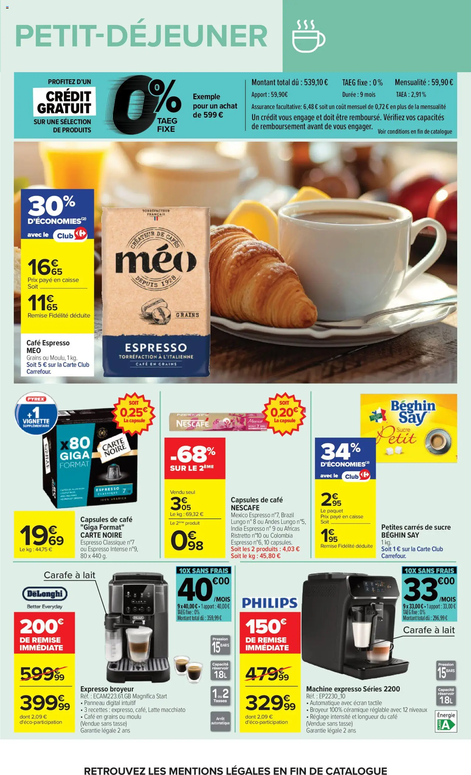 {H1} | Page: 9 | Produits: Sucre, Café en grains, Café, Tasses