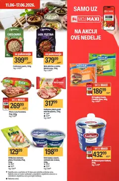 Maxi katalog - pregled Maxi kataloga - važi od 11.06.2026 | Strana: 17 | Proizvode: Pakovanje, Wok, Mascarpone, Piletina