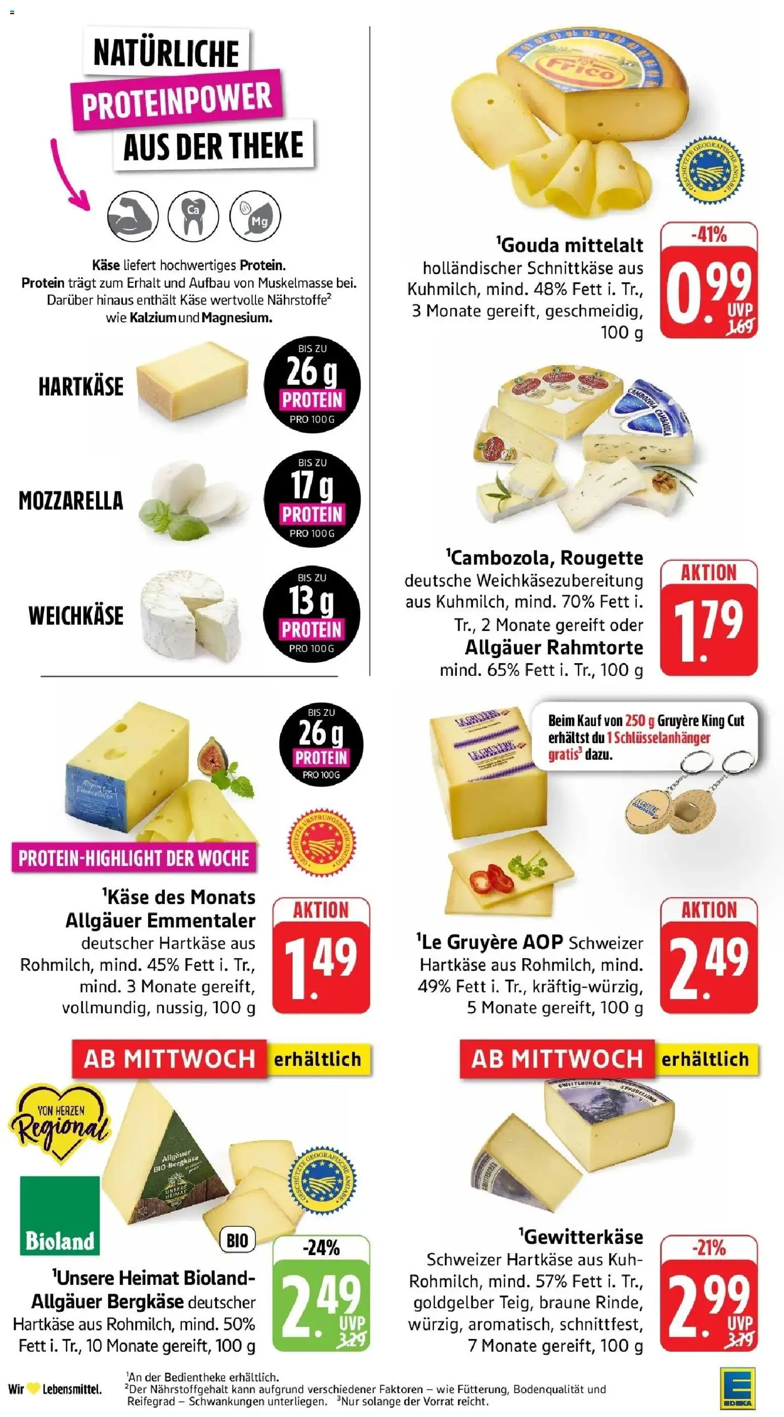 Edeka Prospekt Göppingen-Ursenwang (ab 28.09.2026) » Angebote Online | Seite: 8 | Produkte: Käse, Theke, Mozzarella