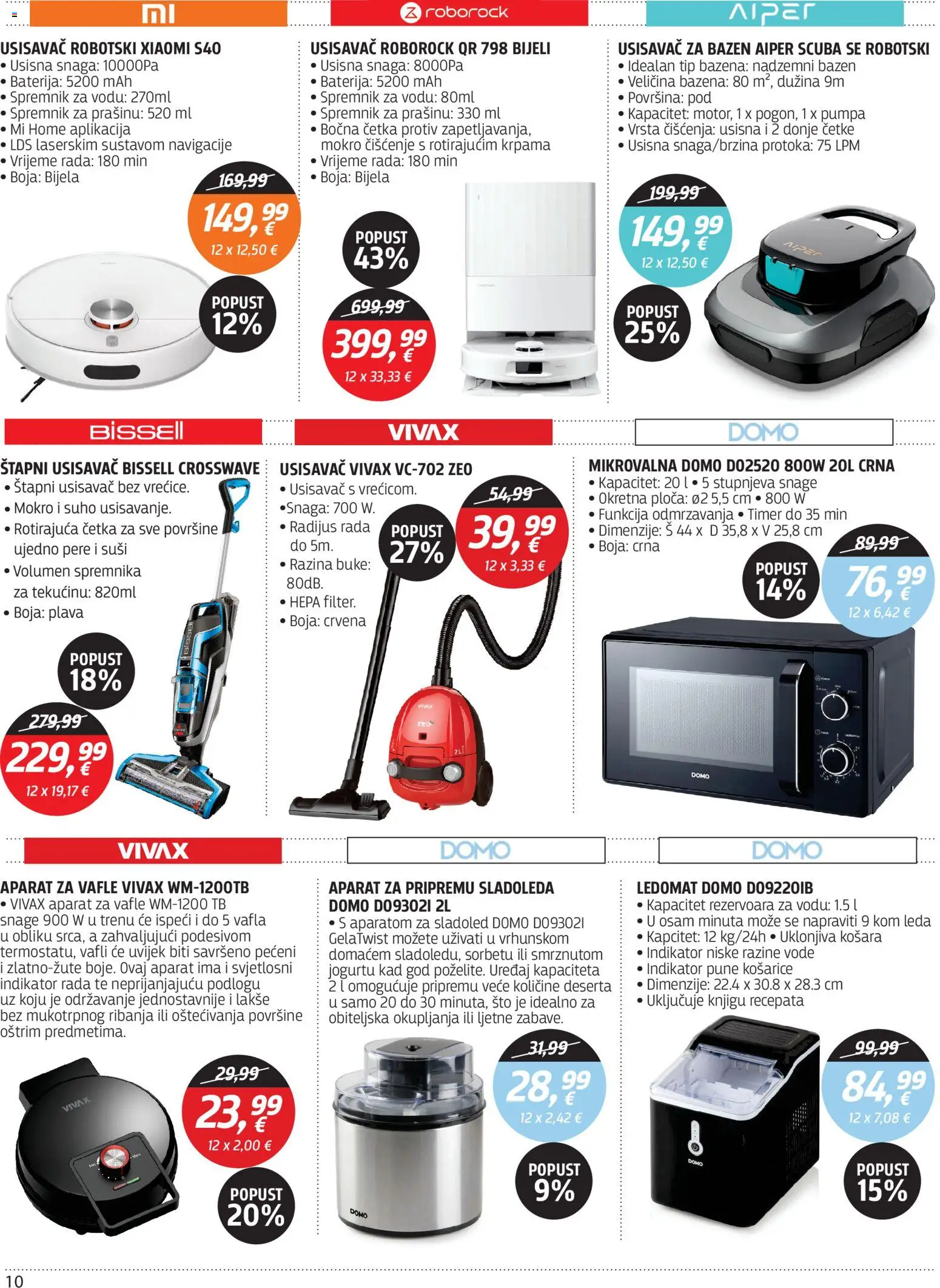 Centar Tehnike katalog | vrijedi od 20.07.2026 | Stranica: 10 | Proizvodi: Baterija, Košara, Aparat za vafle, Sladoled