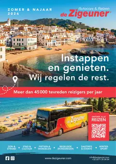 De Zigeuner folder - Voorbeeld van een folder van De Zigeuner, geldig van 06.05.2026