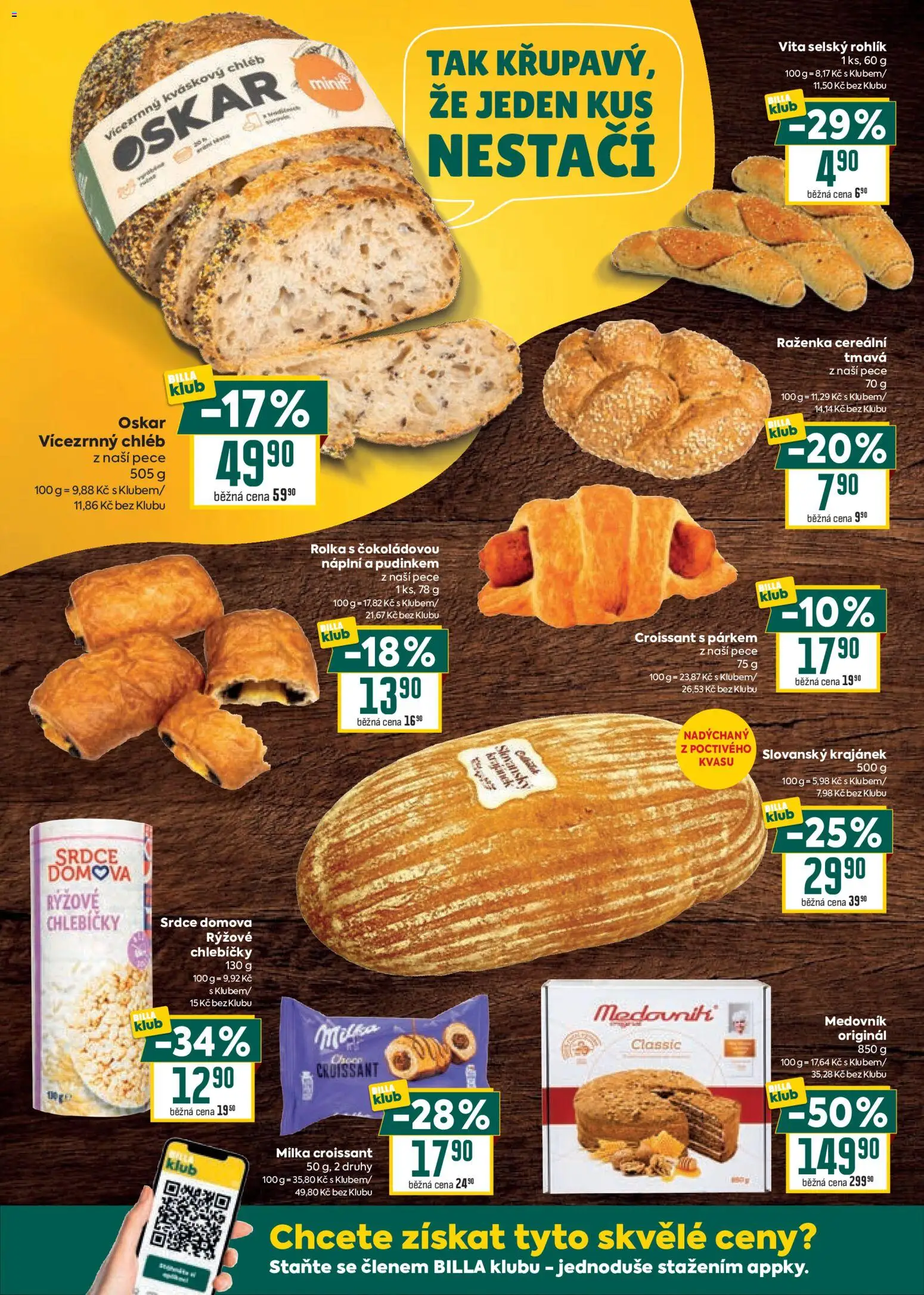 Billa Velký leták od 13.05.2026 | Strana: 10 | Produkty: Milka, Kváskový chléb, Medovník, Croissant