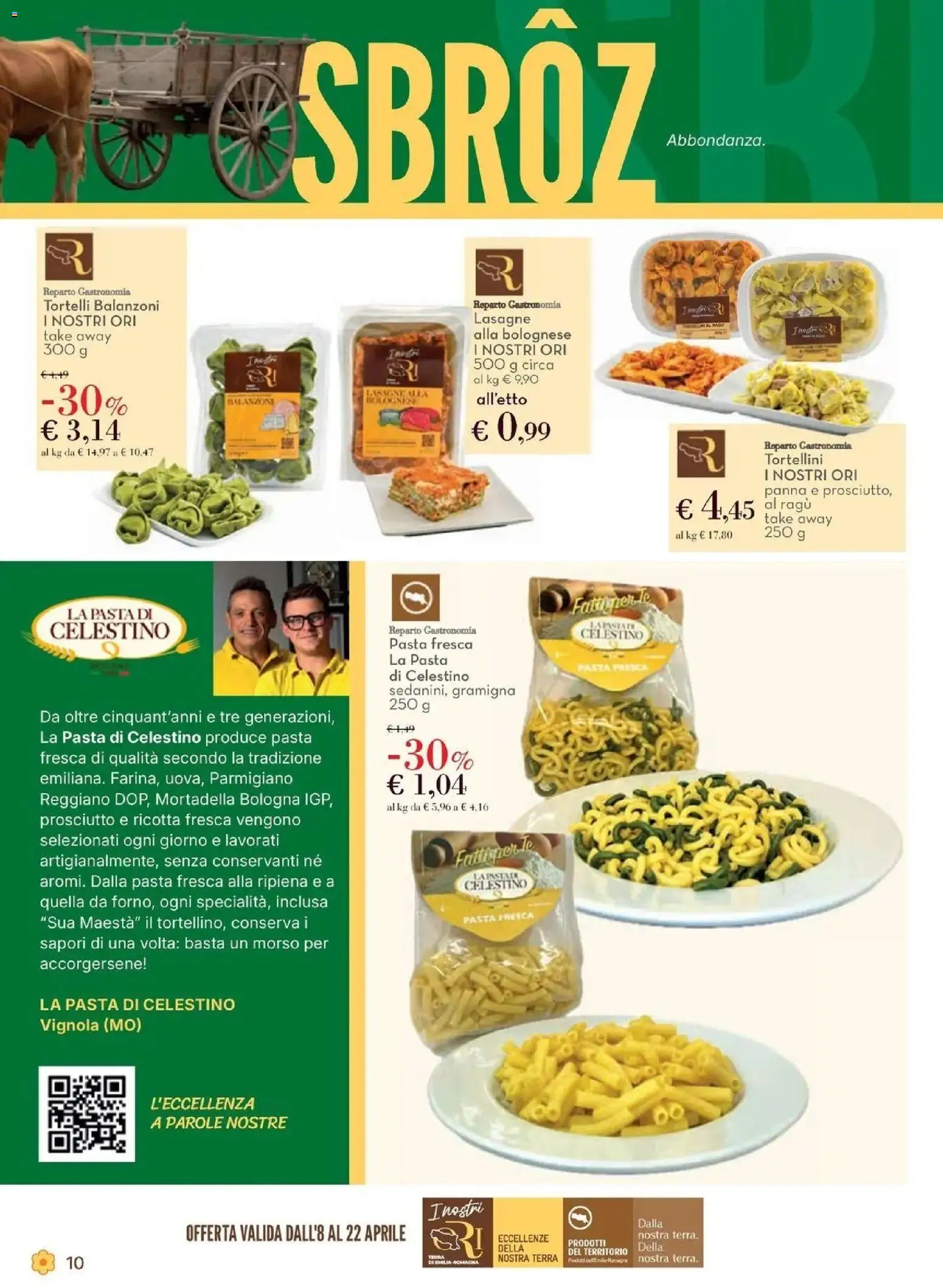 Volantino Spazio Conad del 08.04.2026 | Pagina: 10 | Prodotti: Panna, Ragú, Ricotta, Tortelli