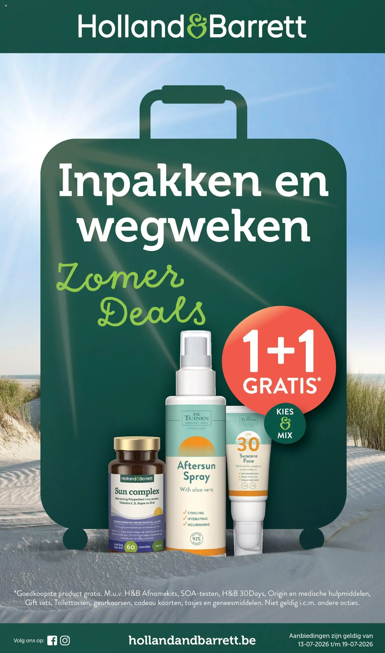 Holland & Barrett Folder / Publicité (13/07/2026 t/m 19/07/2026) catalogue cover