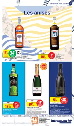 Intermarché - Prévisualisation de AOP CHAMPAGNE BRUT ALFRED ROTHSCHILD & CIE, AOP CHAMPAGNE BRUT ALFRED ROTHSCHILD & CIE 75 cl - 25,95 € le litre Offre valable sur d'autres variétés de la gamme, répondant à des caractéristiques, des signes distinctifs de qualité et/ou des prix différents, signalés en magasin ou sur le drive. valide à partir de 23/06/2026 | Page: 11