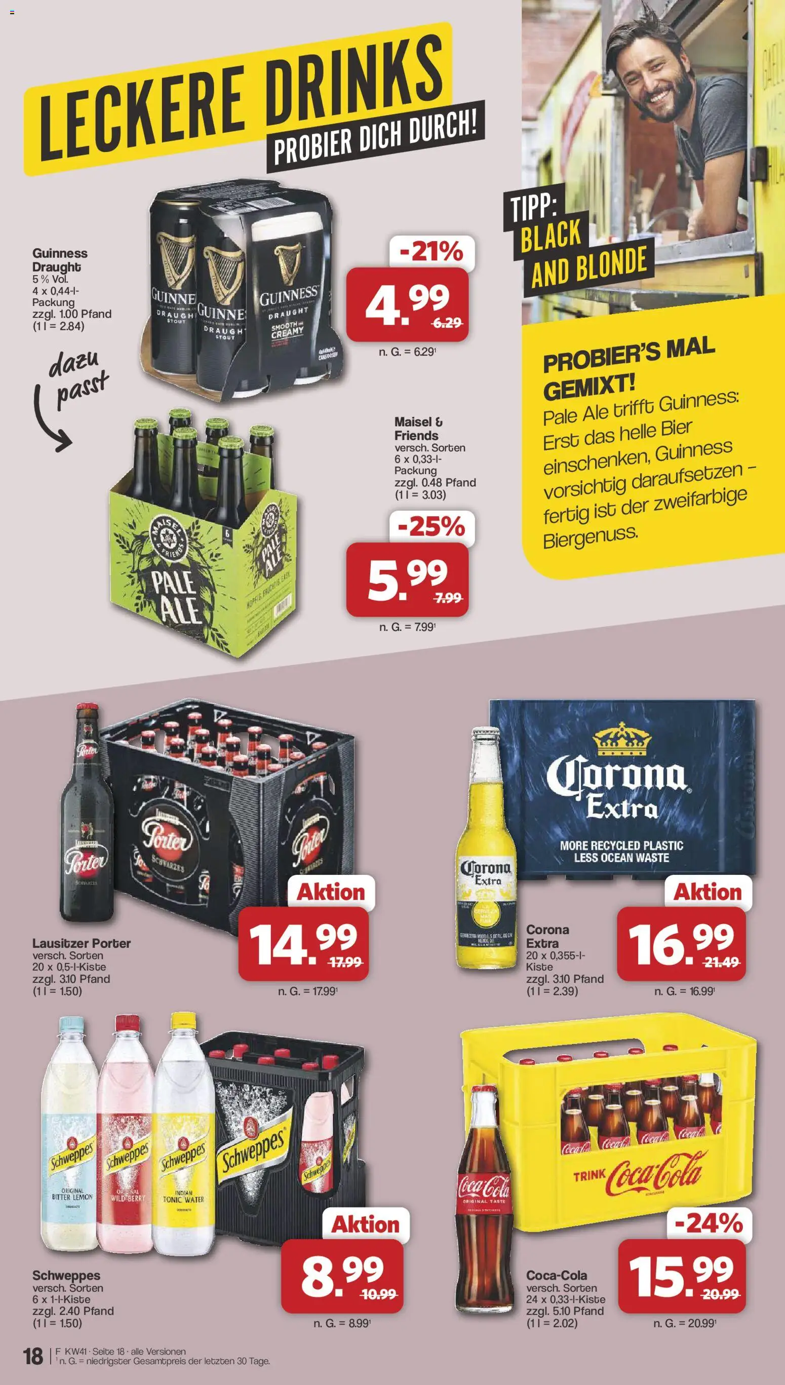 Famila Nordwest Prospekt – gültig ab 05.10.2026 | Seite: 18 | Produkte: Coca cola, Cola, Bier, Schweppes