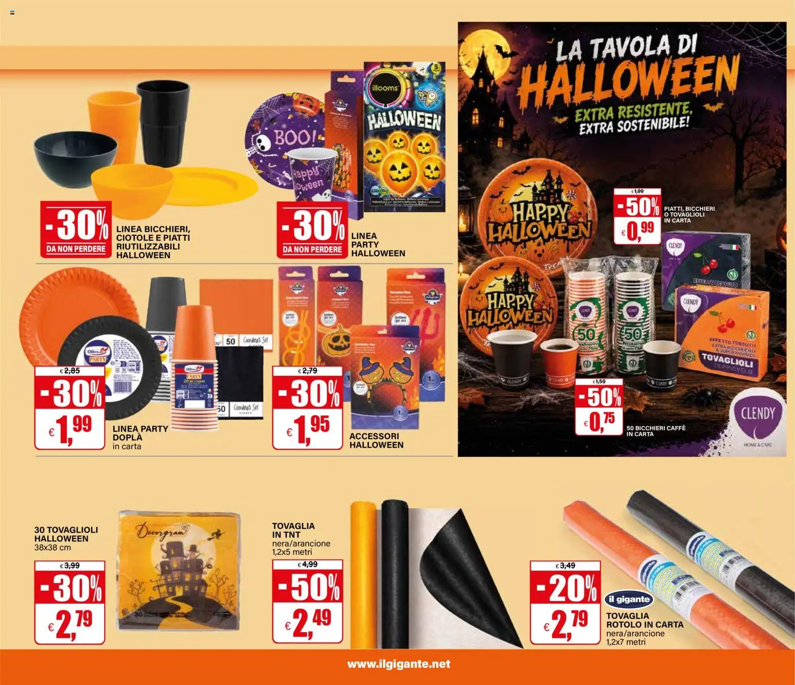Volantino Il Gigante del 22/10/2026 | Pagina: 33 | Prodotti: Caffè, Piatti, Tovaglia