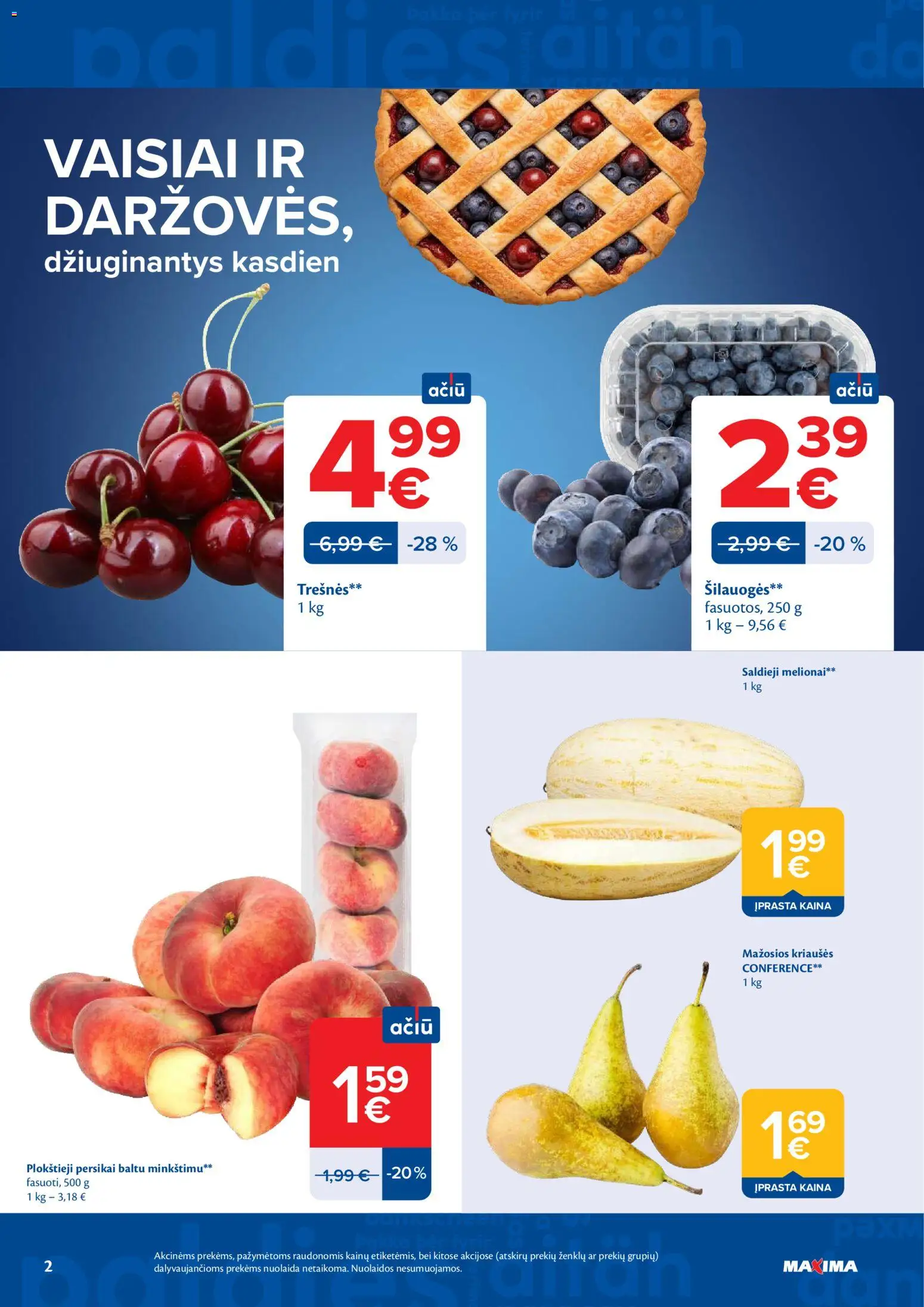 MAXIMA akcijos nuo 2026.06.30 | Puslapis: 2 | Prekių: Šilauogės