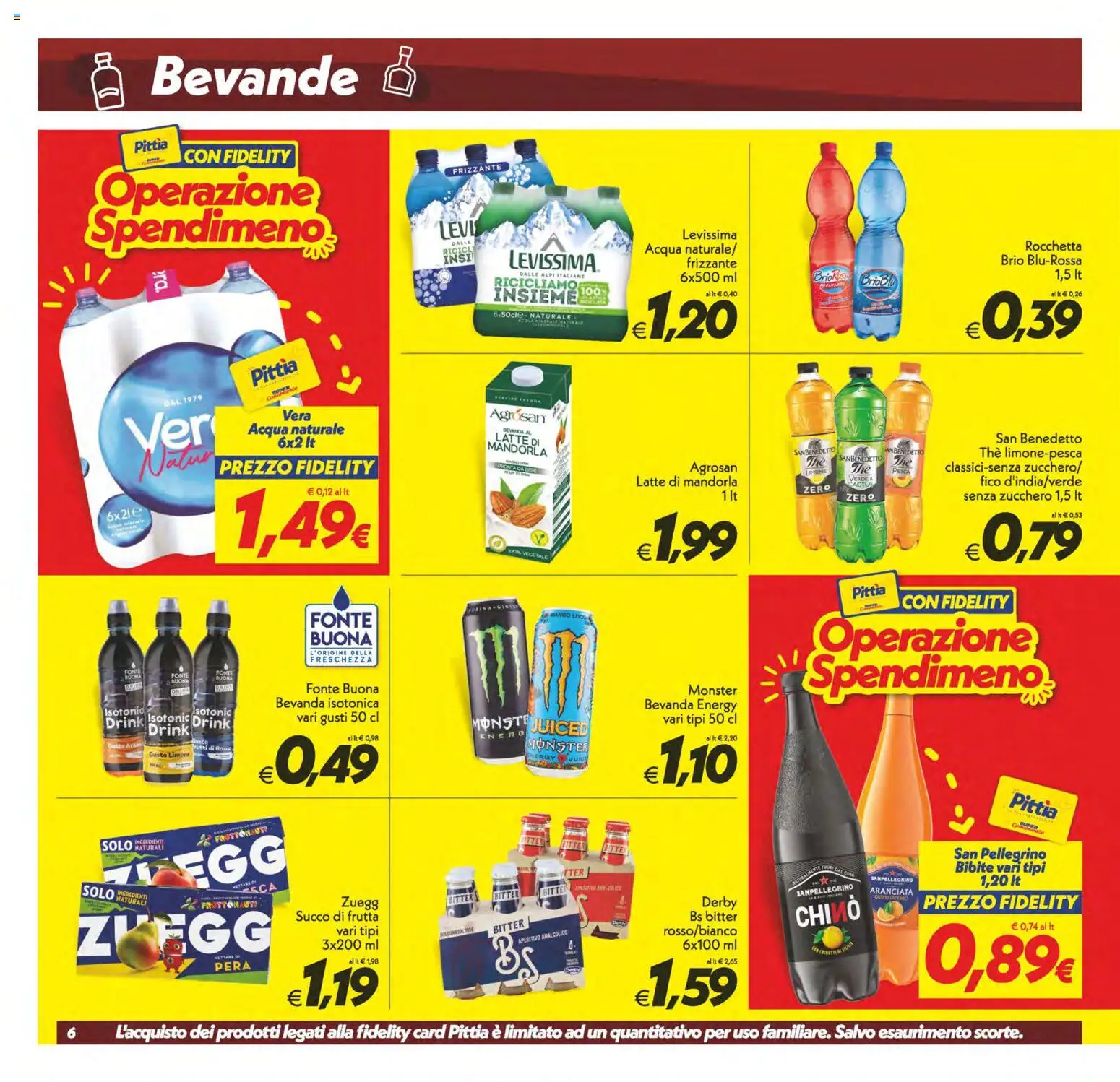 Volantino SuperConveniente del 28.04.2026 | Pagina: 6 | Prodotti: Pera, The, Acqua naturale, Bibite