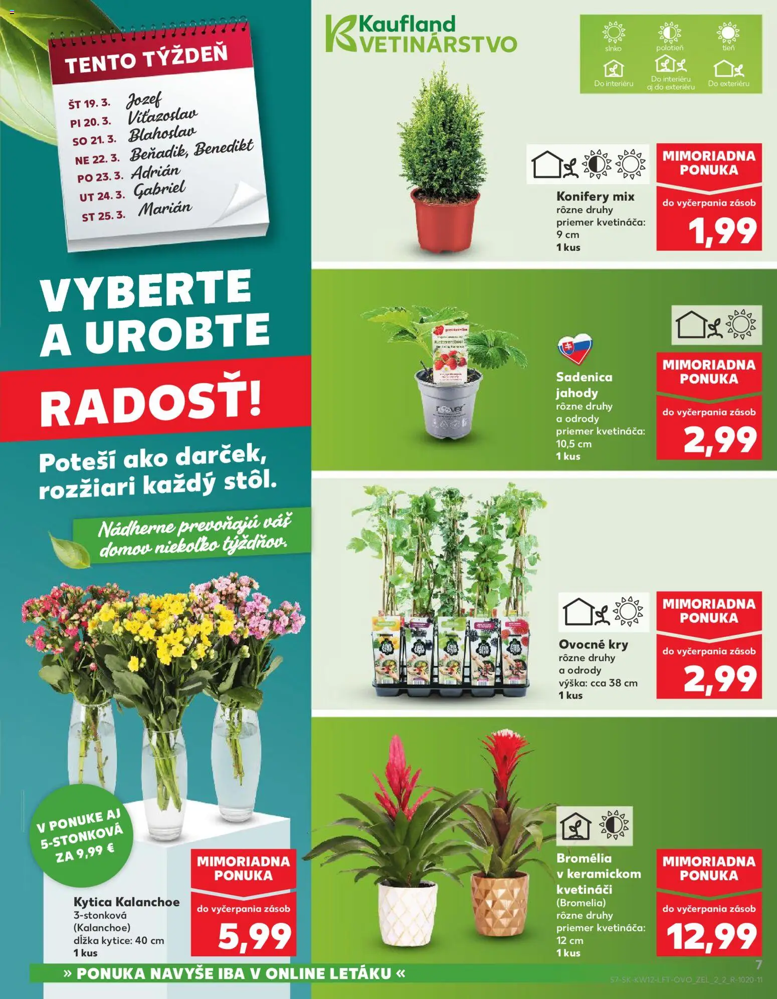 Nové Kaufland akcie – leták je platný od 19.03.2026 | Strana: 7 | Produkty: Jahody