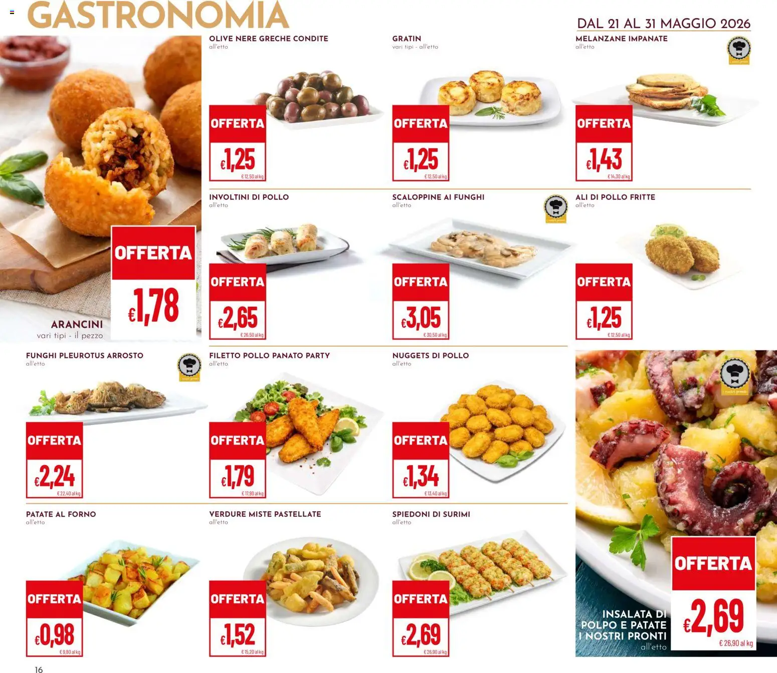 Volantino Pan del 21.05.2026 | Pagina: 16 | Prodotti: Arrosto, Patate, Verdure, Forno