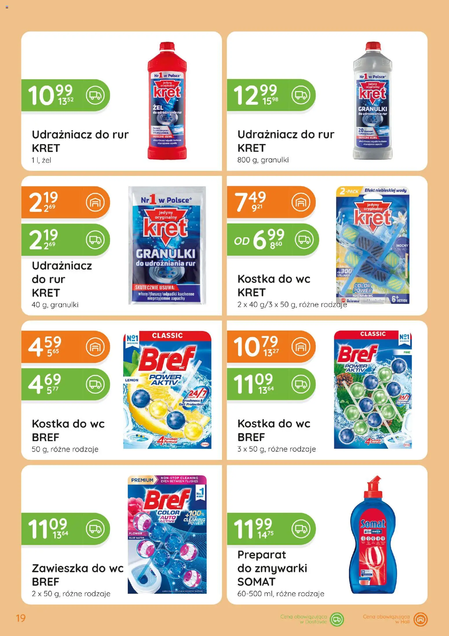 Eurocash gazetka - Katalog Chemiczny od 01.10.2026 | Strona: 19 | Produkty: Kostka do WC