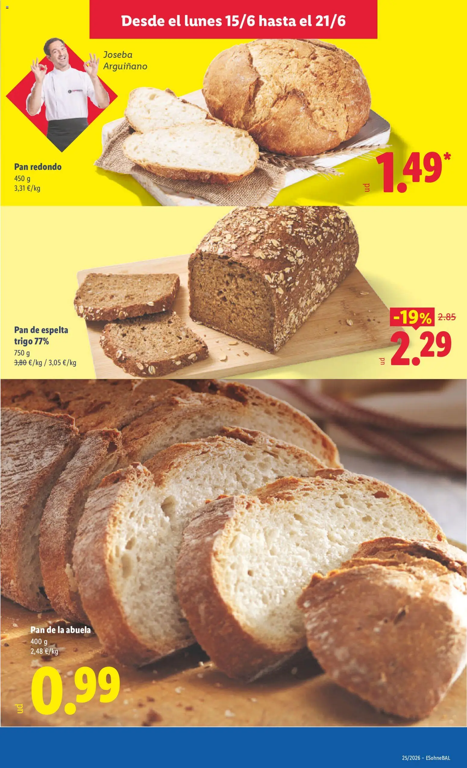 Lidl folleto Baleares │ válido desde el 15.06.2026 | Página: 5 | Productos: Pan