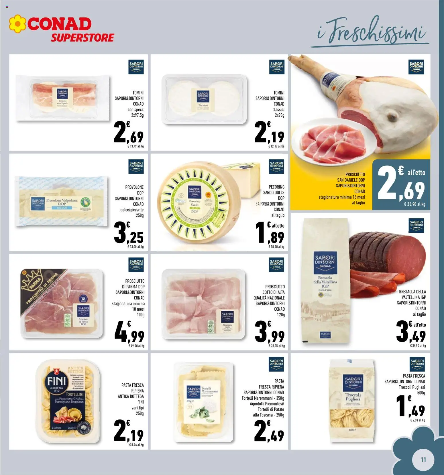 Volantino Conad del 20.05.2026 | Pagina: 11 | Prodotti: Patate, Prosciutto, Parmigiano reggiano, Parmigiano