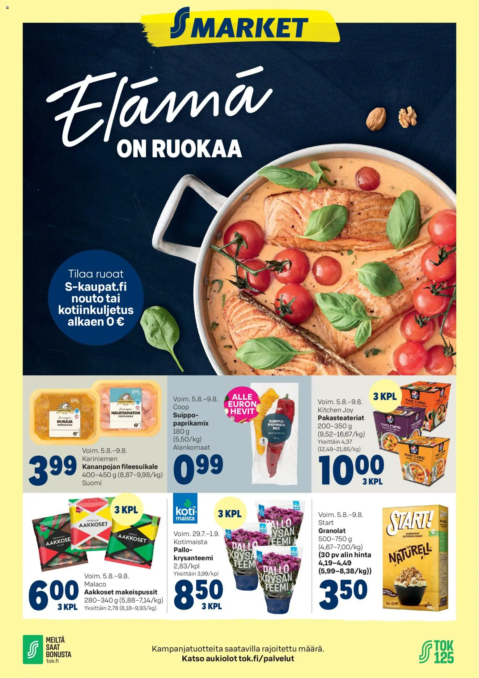 S-market tarjoukset – voimassa 05/08/2026 alkaen | Sivu: 1