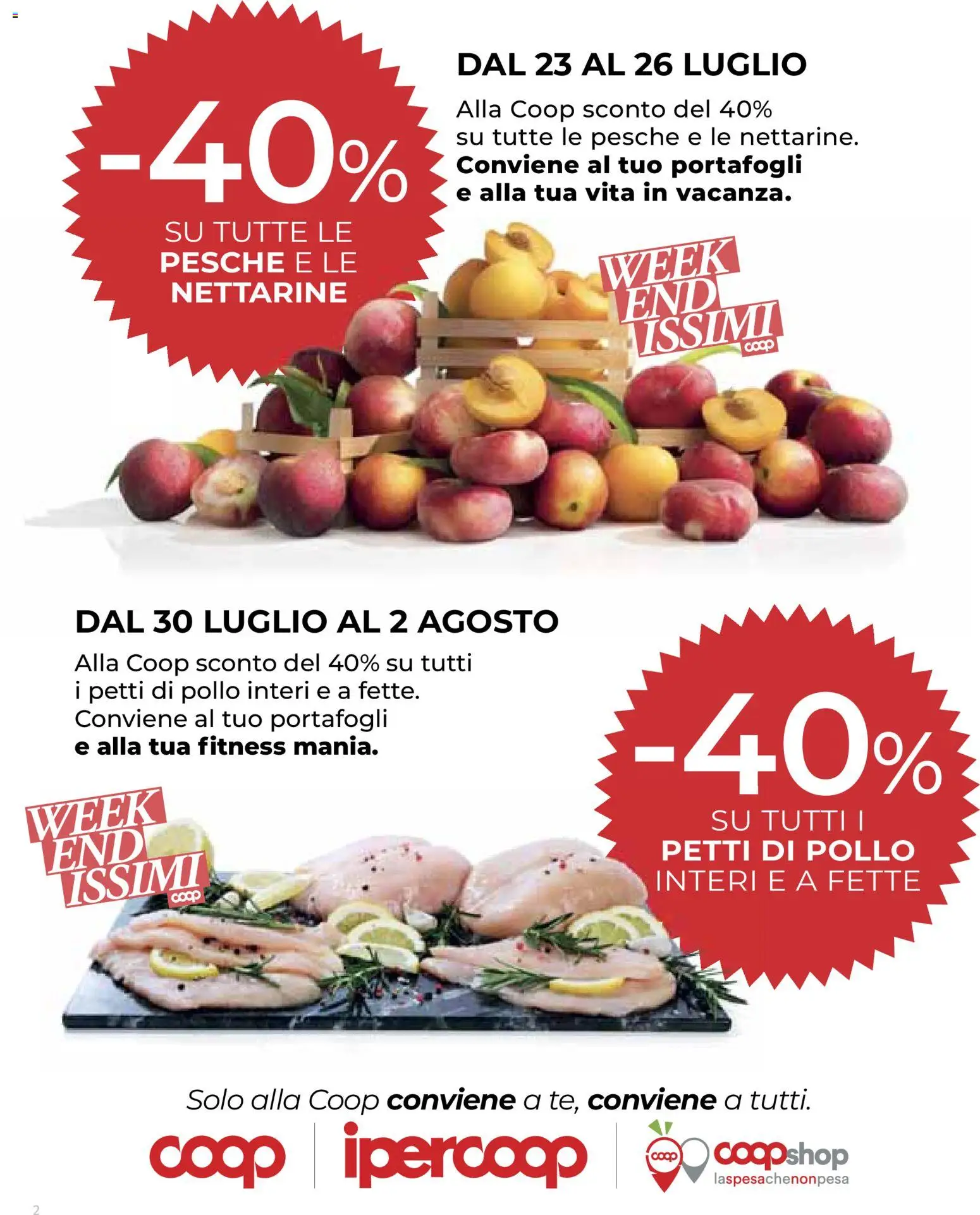 Volantino COOP del 23/07/2026 | Pagina: 2 | Prodotti: Pollo
