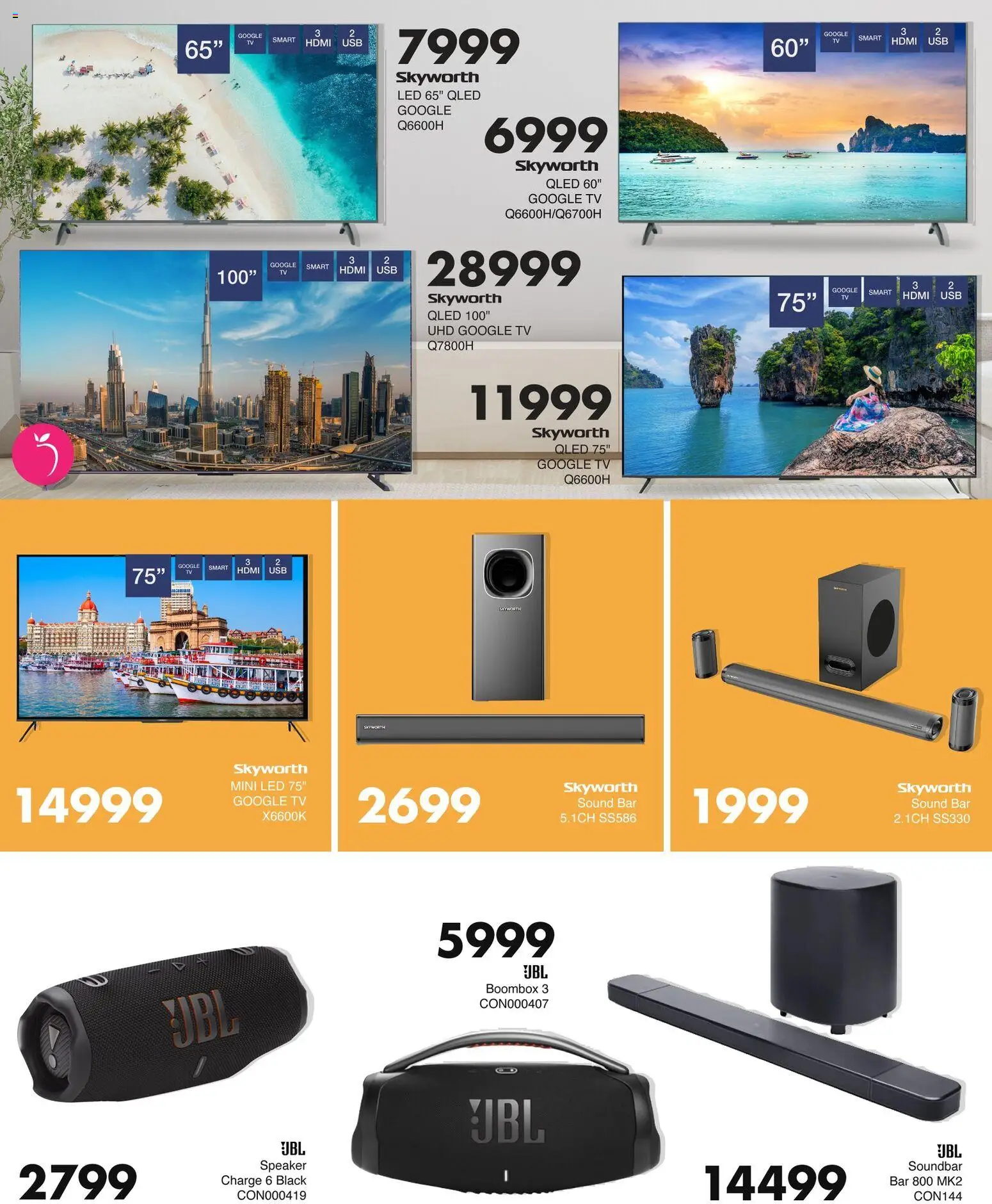 New Save catalogue – valid from 23.04.2026 | Page: 10 | Products: Speaker, USB, TV, Soundbar