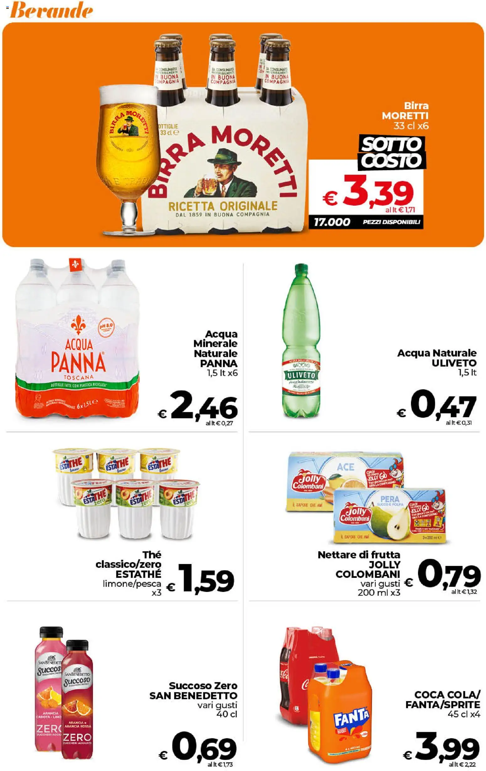 Volantino Ipercoop del 01/09/2026 | Pagina: 43 | Prodotti: Succo, Frutta, Acqua naturale, Arancia