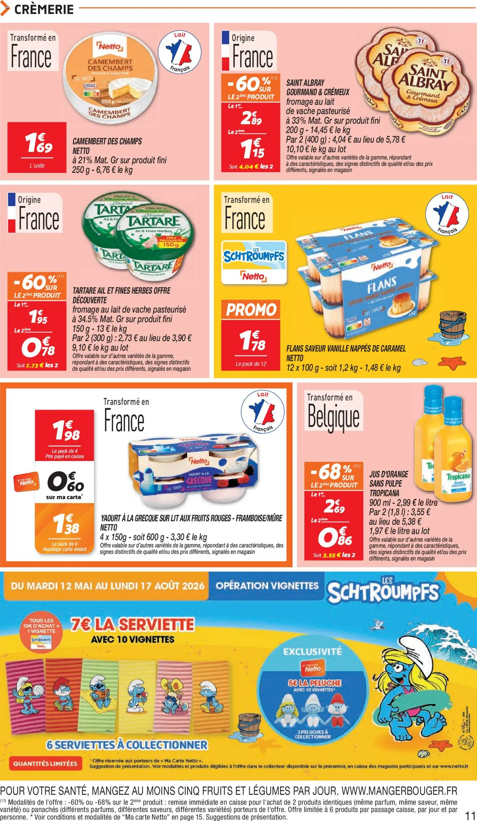 {H1} | Page: 11 | Produits: Ail, Yaourt à La Grecque, Lait, Jus