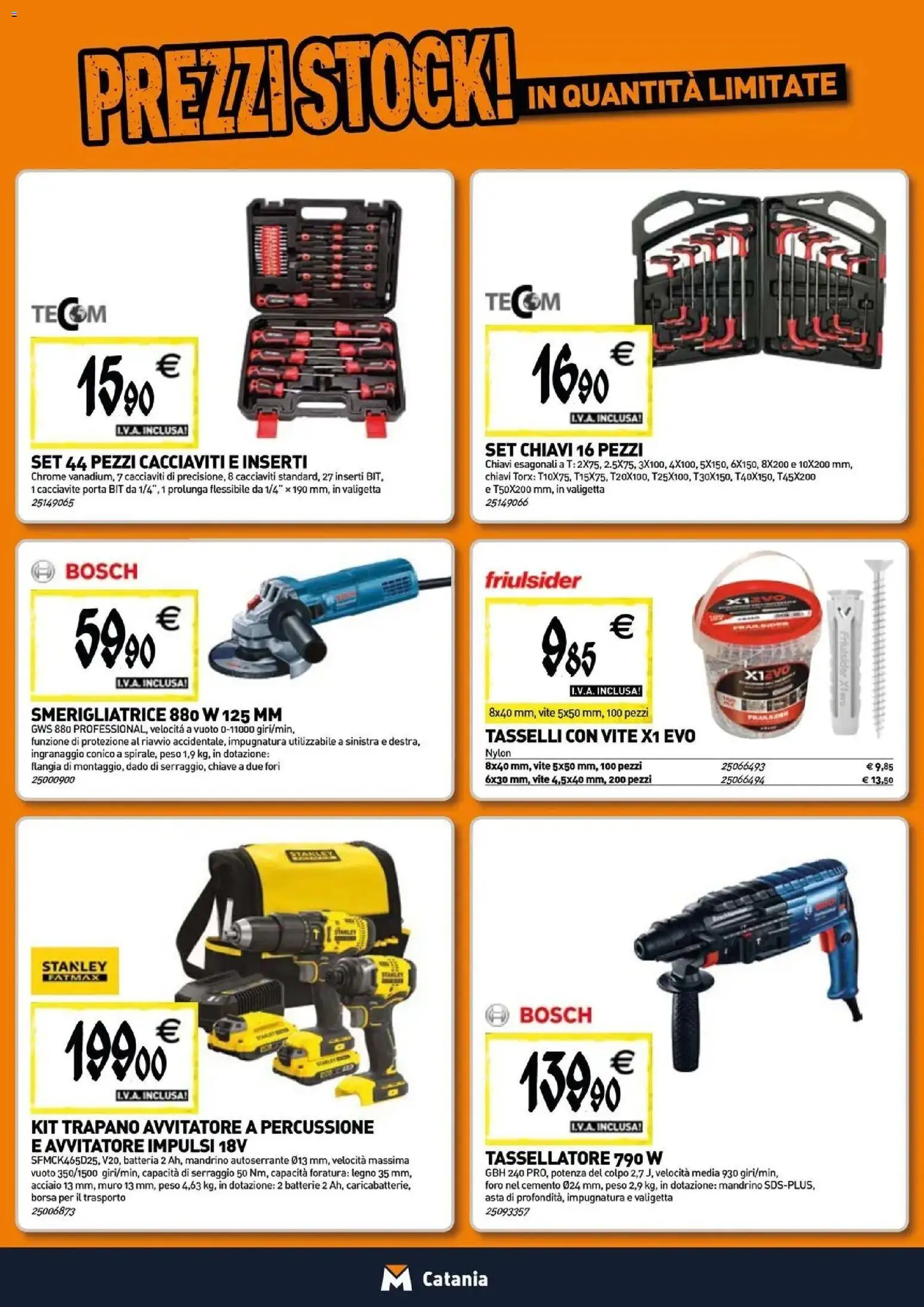 Volantino TECNOMAT del 29/10/2026 | Pagina: 20 | Prodotti: Porta, Cacciavite, Smerigliatrice, Batteria