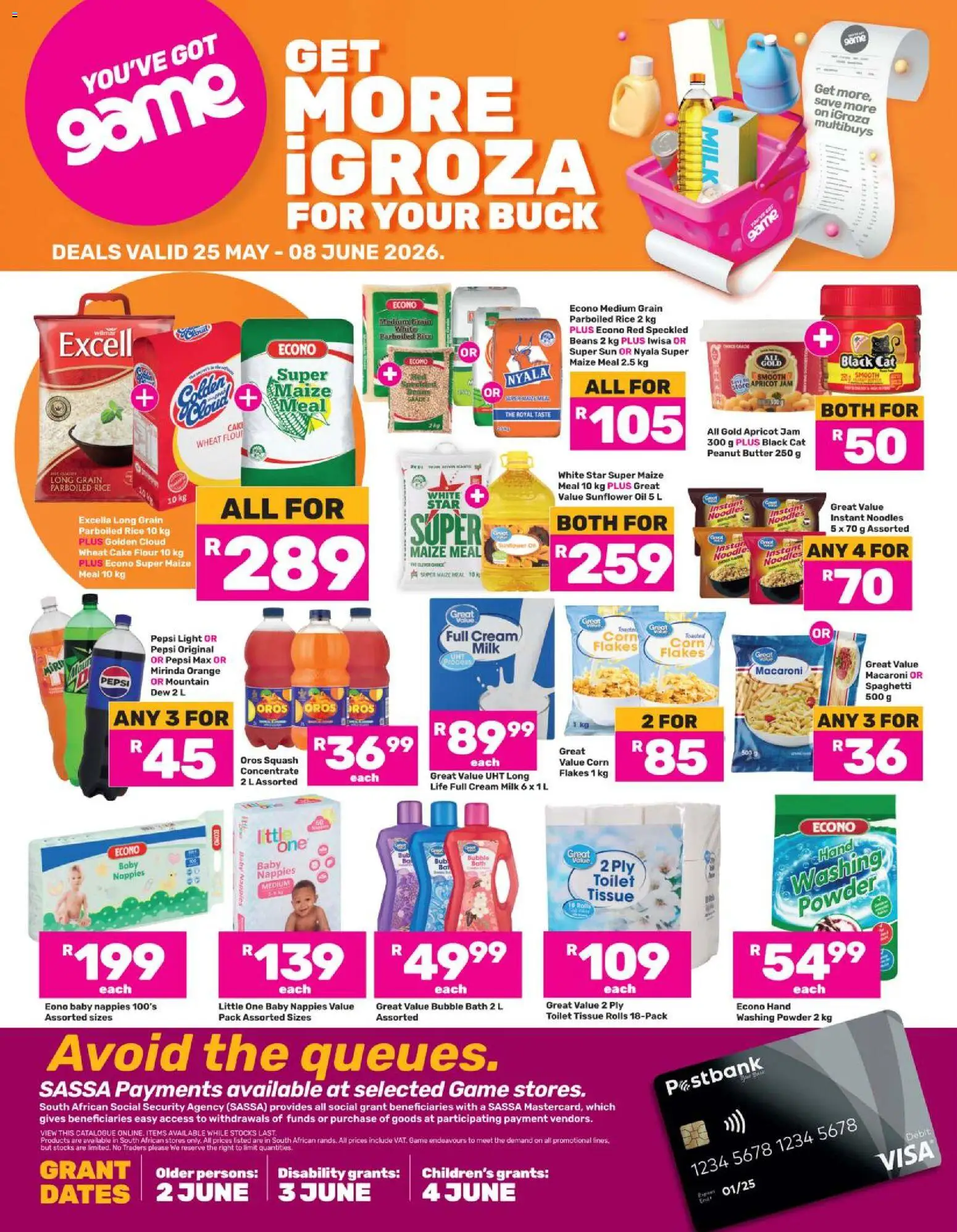 New Game catalogue – valid from 25.05.2026 | Page: 1 | Products: Toaster, Butter, Cream, Peanut butter