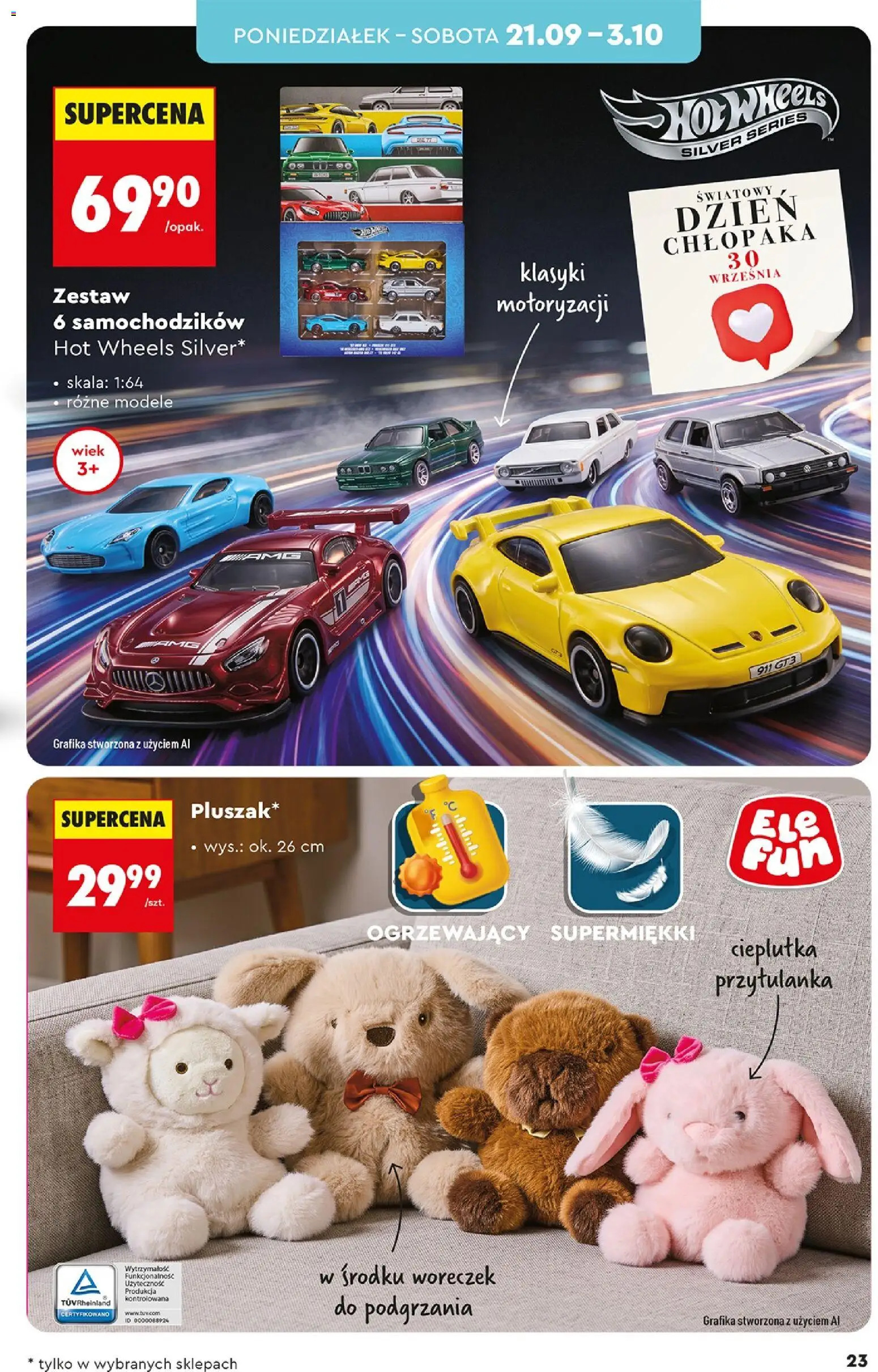 Biedronka Polsko leták - Hity i inspiracje od 19.09.2026 | Strana: 23 | Produkty: Hot Wheels