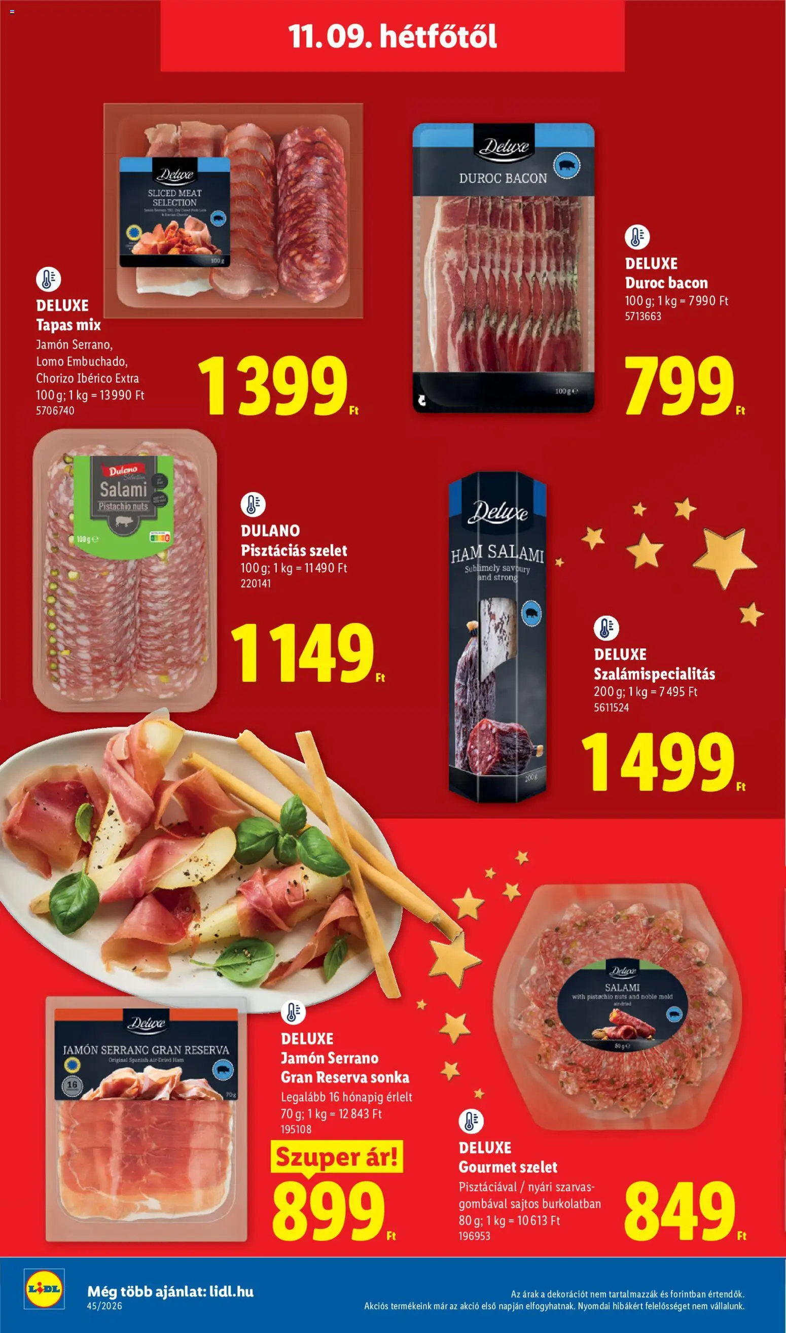 Lidl akciós ujság - amely érvényes a következő dátumtól: 2026.11.09. | Oldal: 4